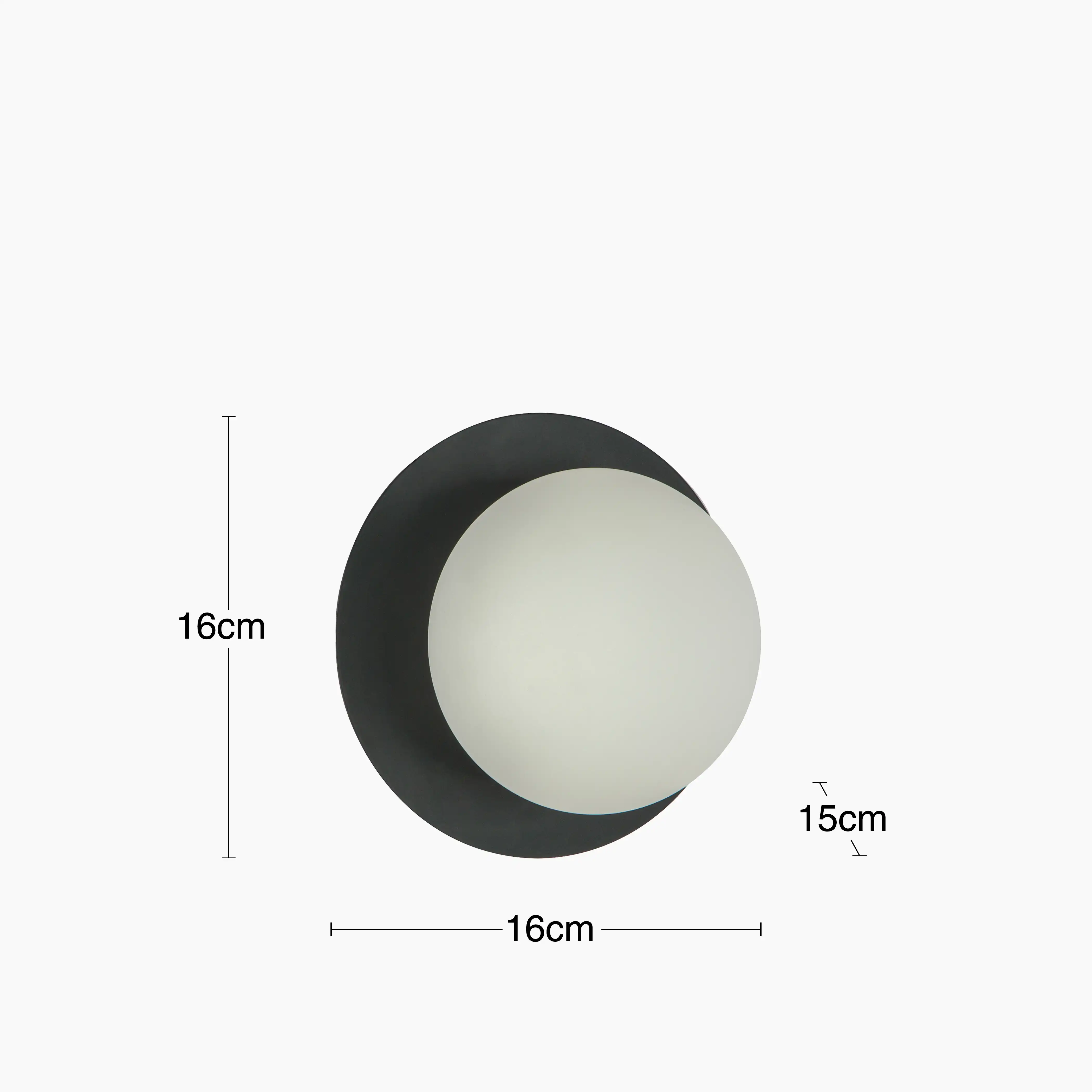 houseof Opal Disk Wall Light | Charcoal - Image 11