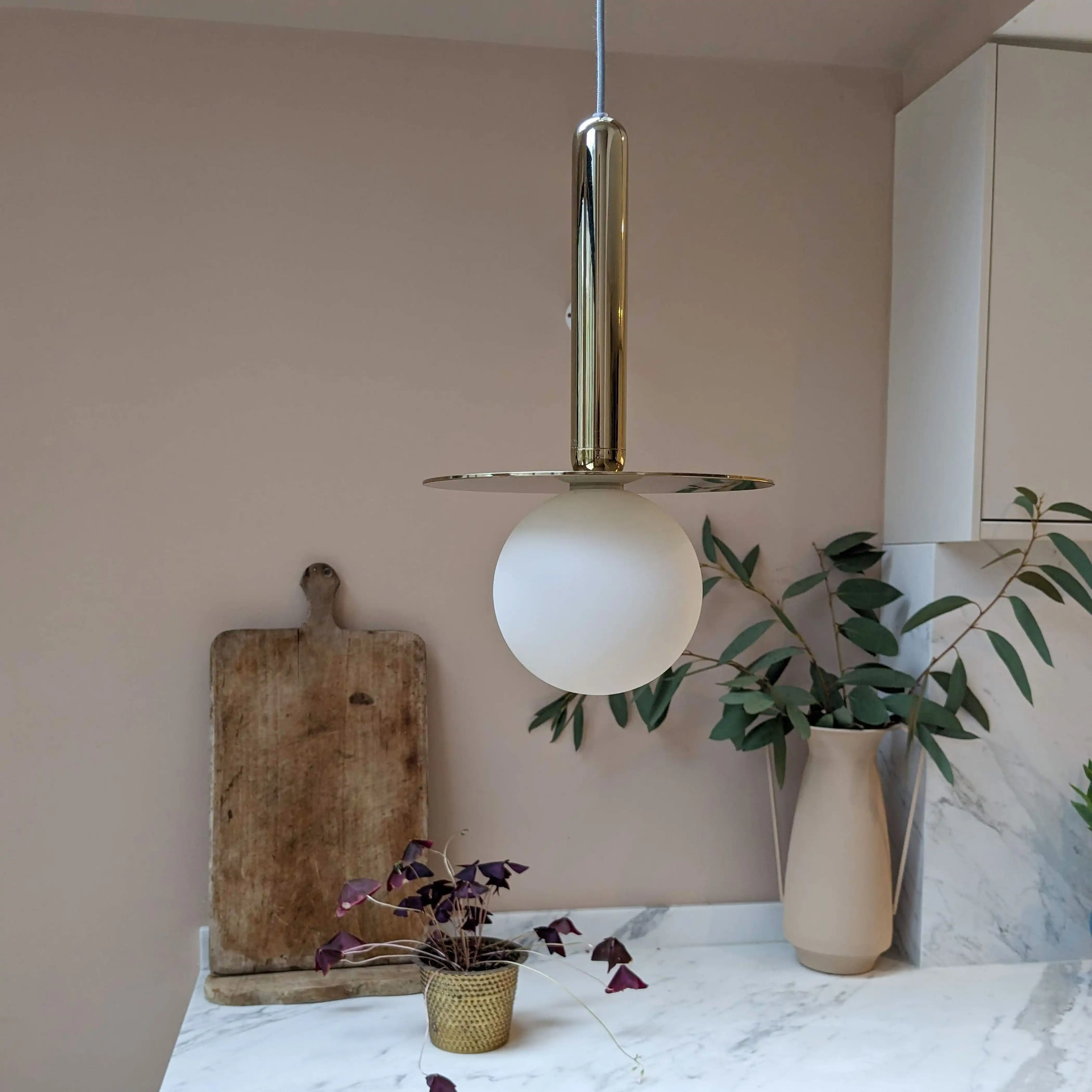 houseof Plate Pendant Light | Brass - Image 2