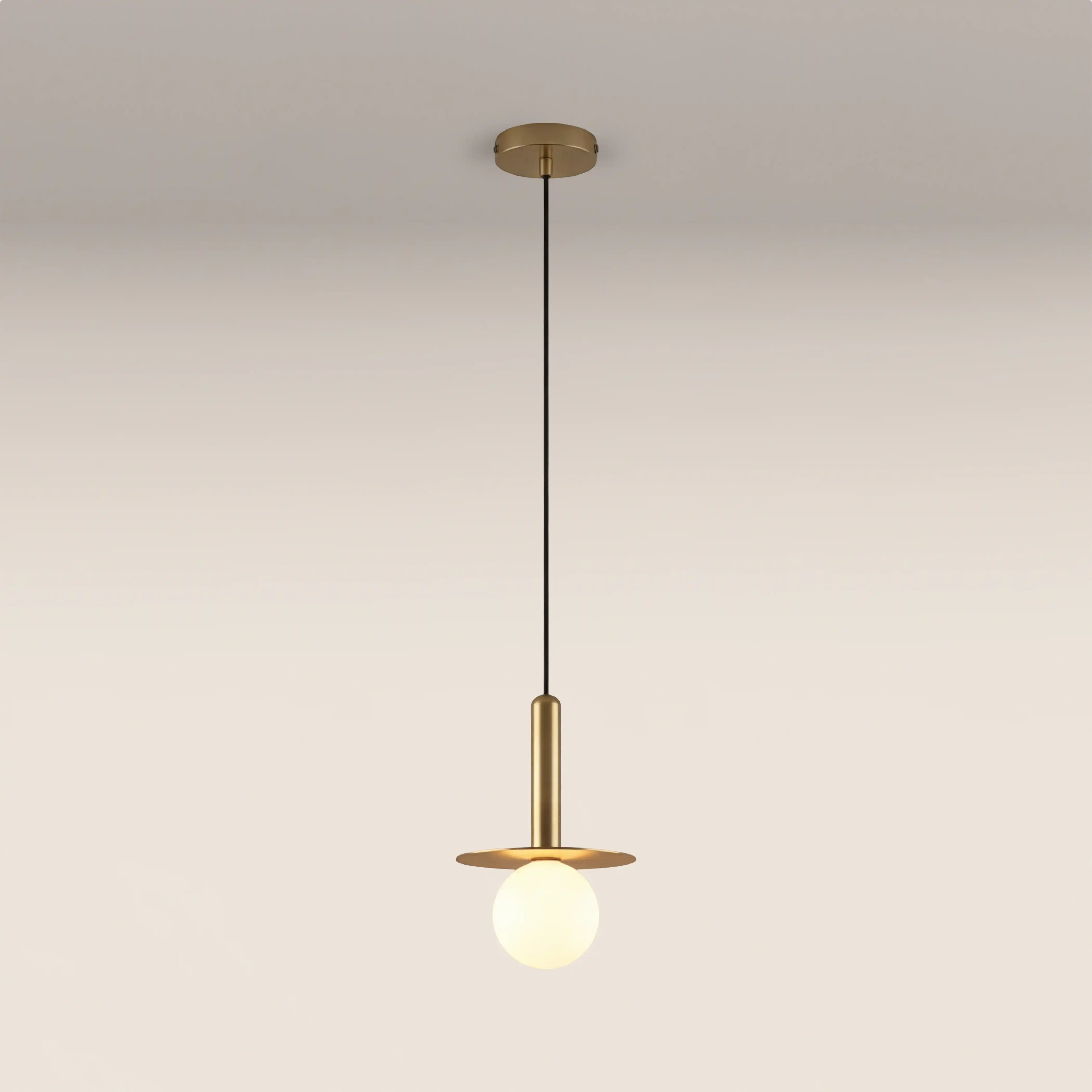 houseof Plate Pendant Light | Brass - Image 3