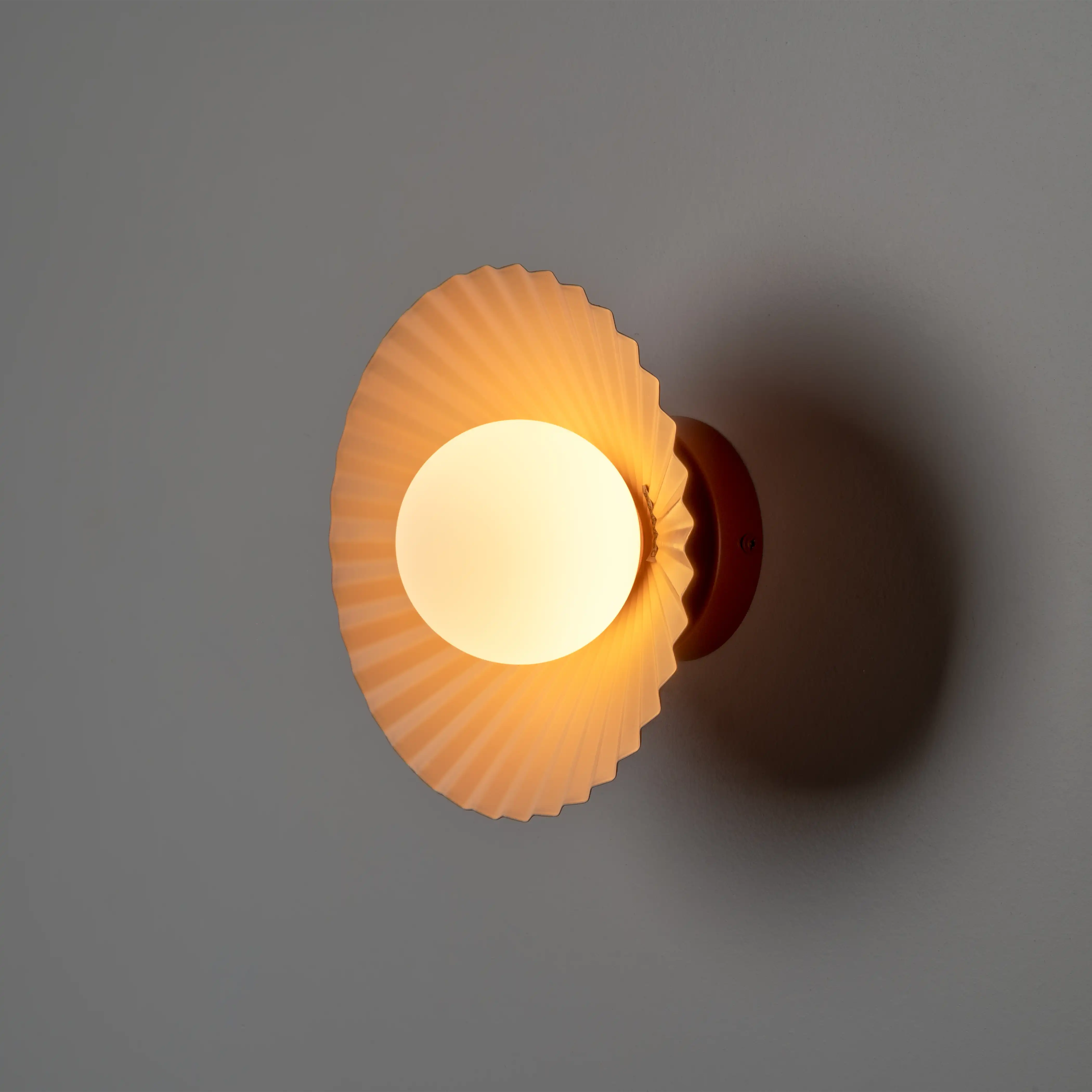houseof Pleat Flush Wall & Ceiling Light | Red - Image 3