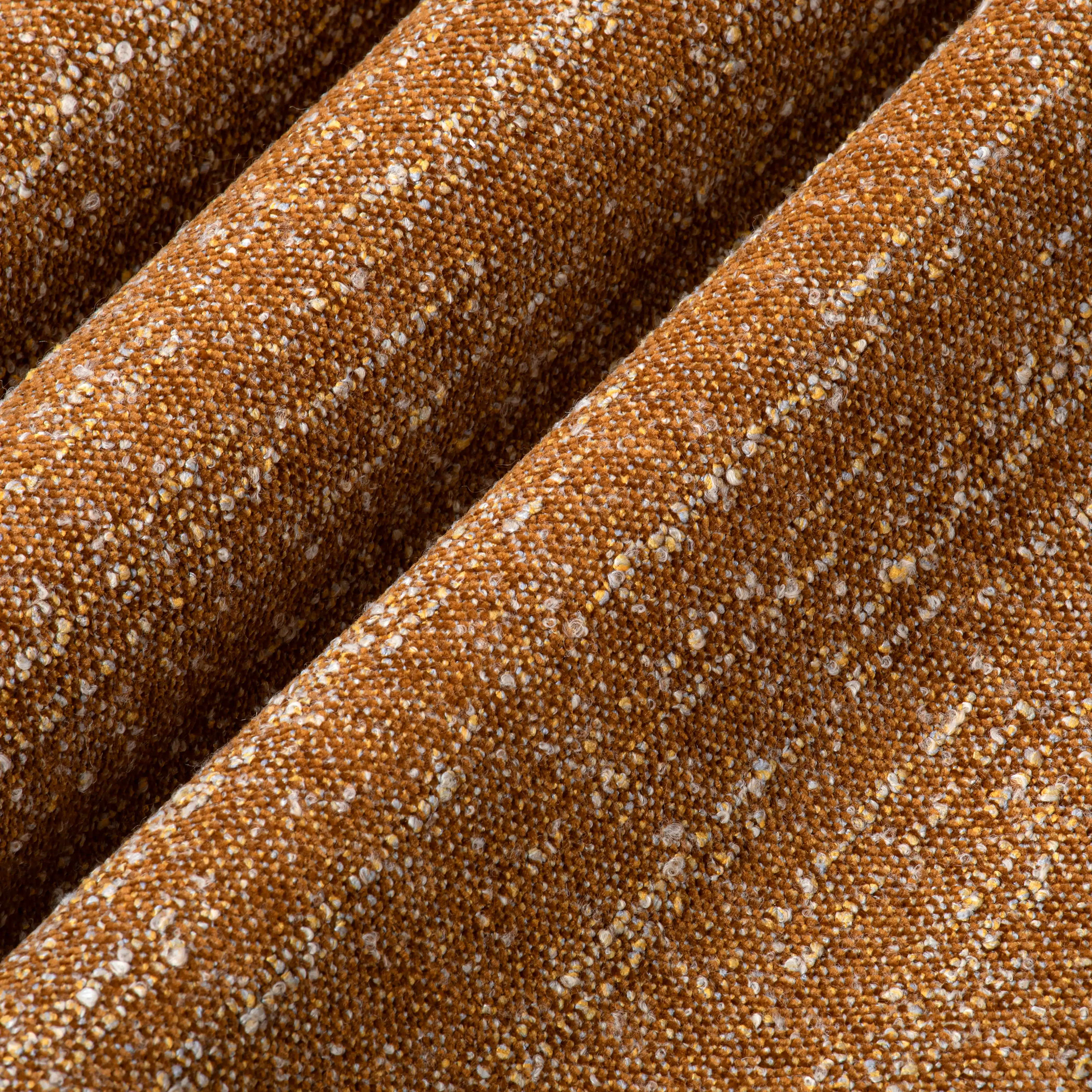 Kenton Kitchen Stool | Speckled Honey Sustainable Boucle & Chrome - Image 3