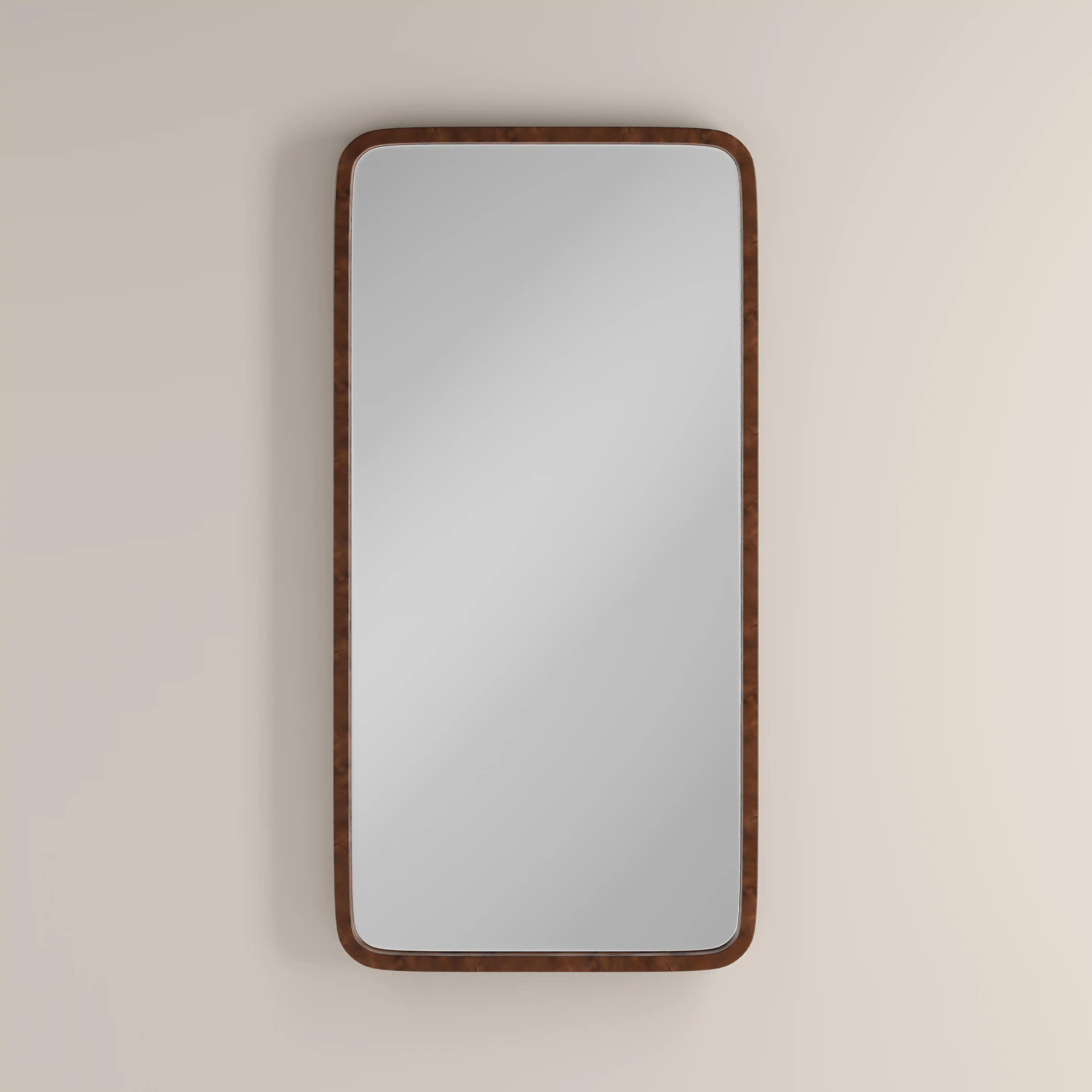 Kolson Rectangle Full Length Mirror, 153 x 77 cm | Walnut Burl Wood