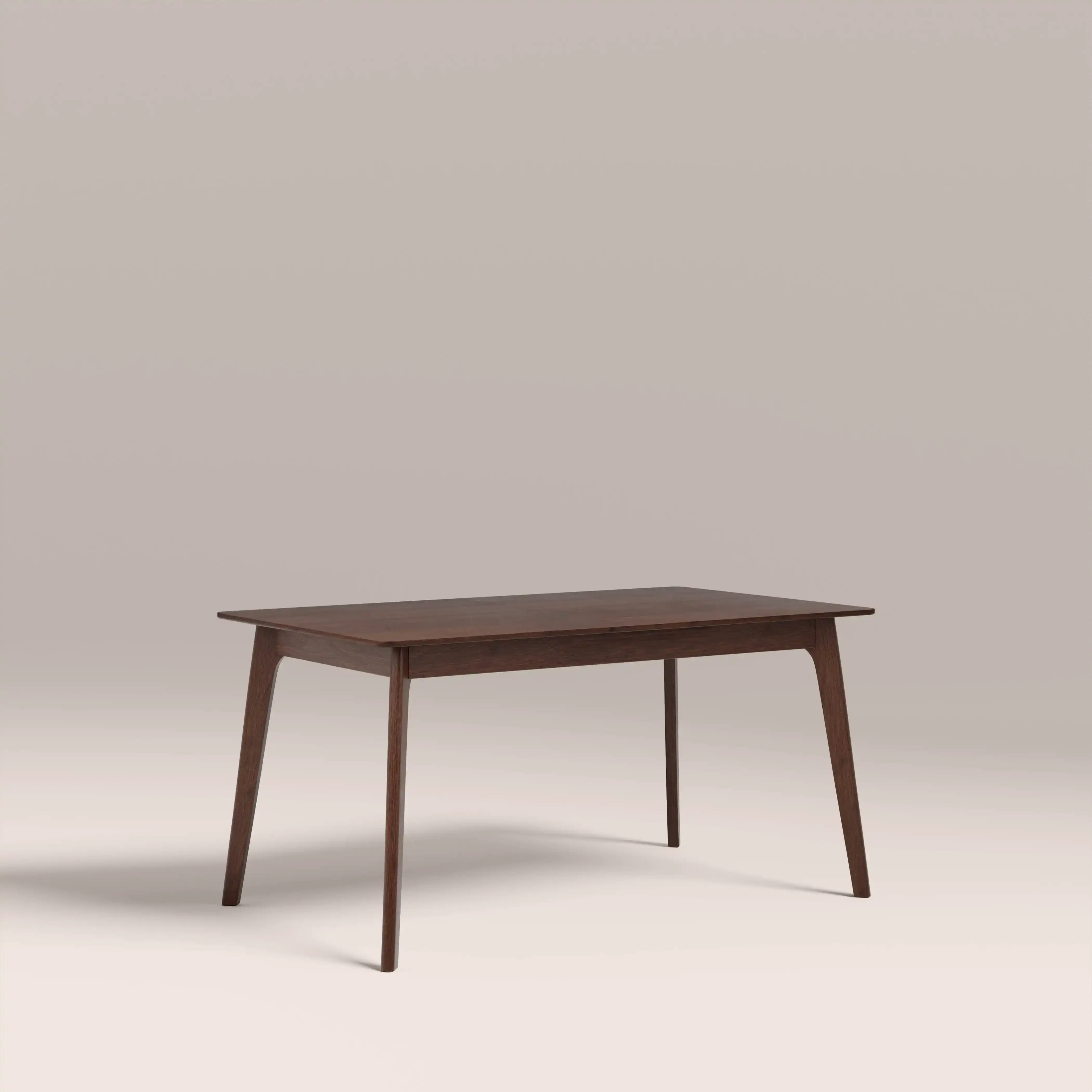 Landon 4 Seat Rectangle Wooden Dining Table | Walnut - Image 3