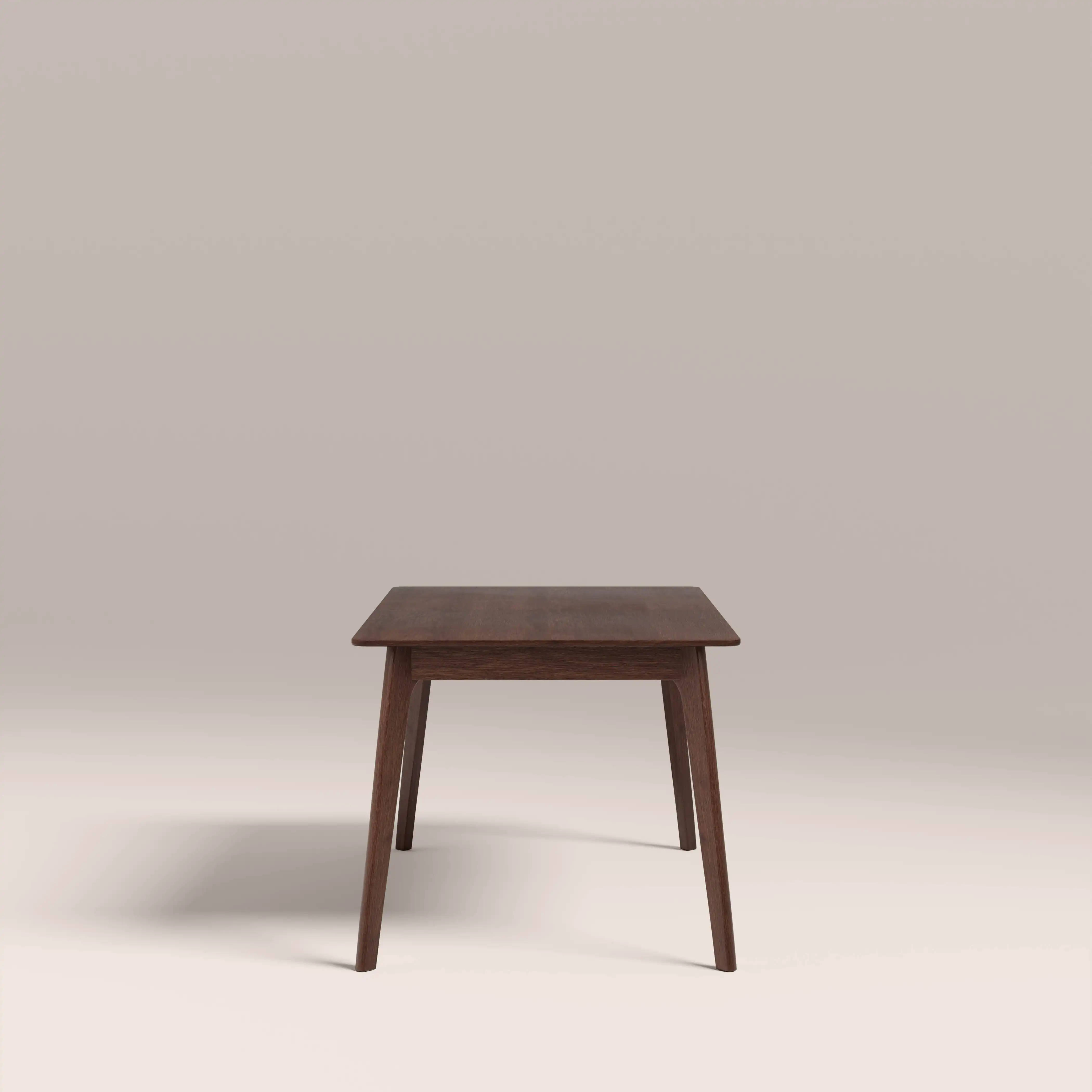Landon 4 Seat Rectangle Wooden Dining Table | Walnut - Image 4