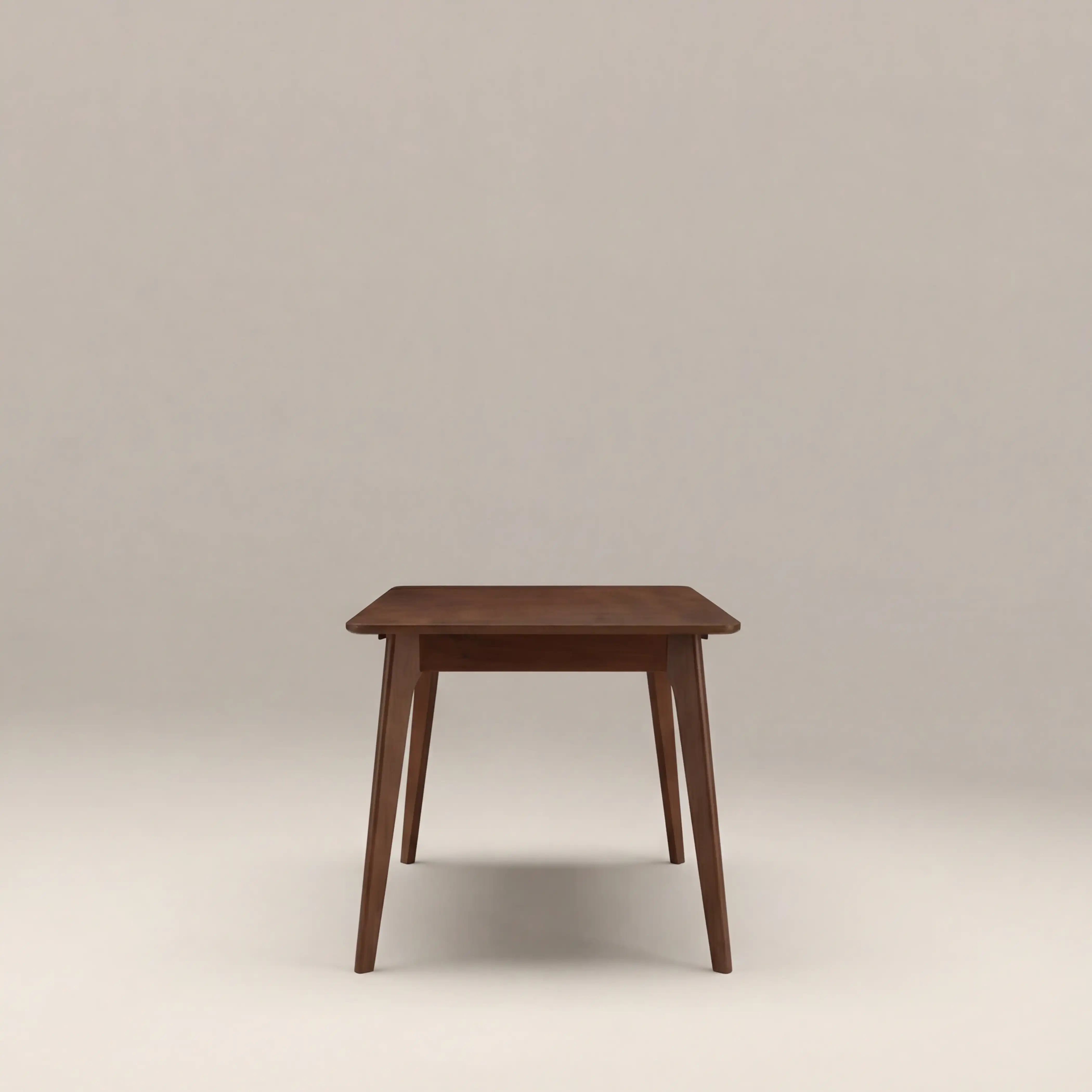 Landon 4-6 Seat Rectangle Wooden Extendable Dining Table | Walnut - Image 6