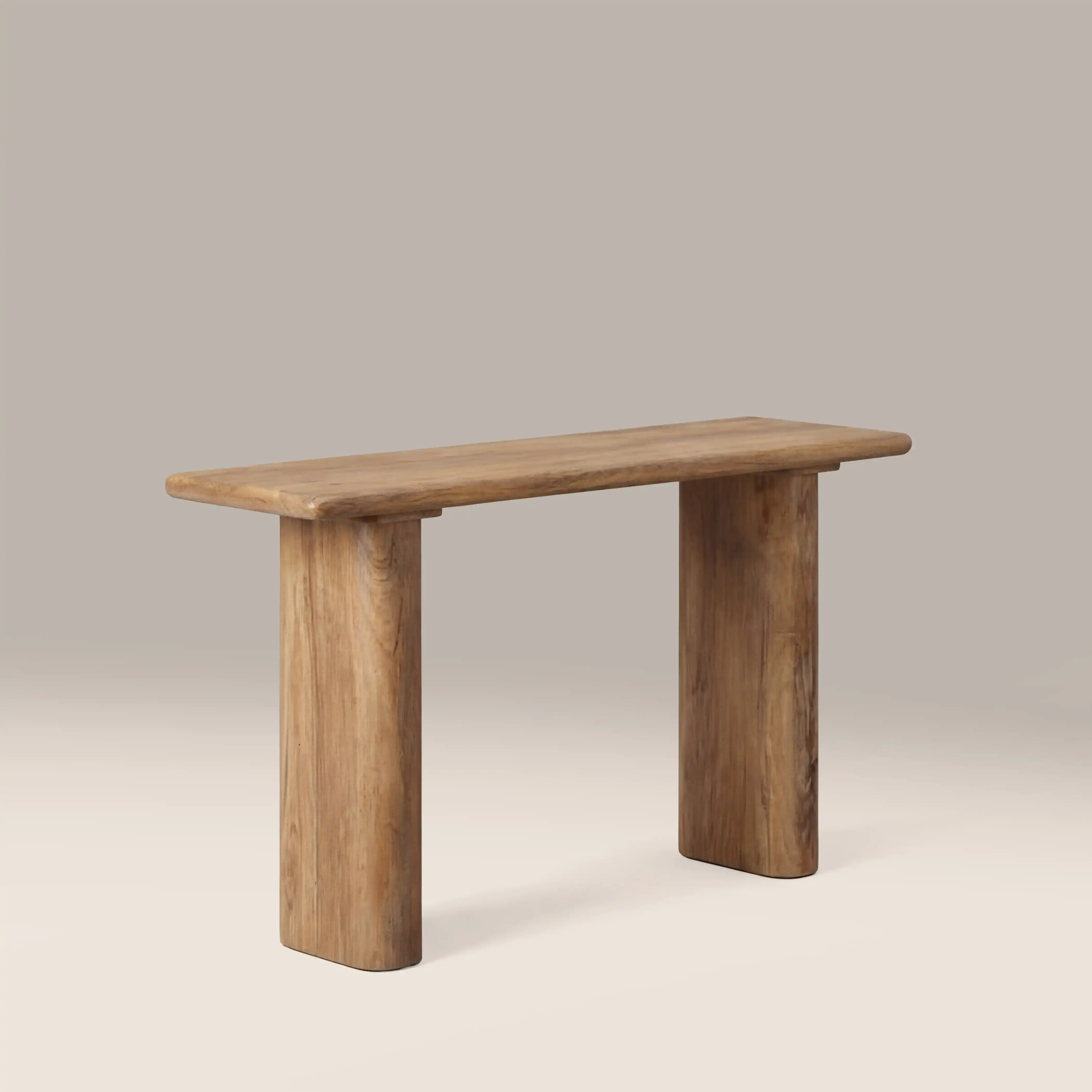 Ledbury Wooden Console Table | Dark Mango Wood - Image 3