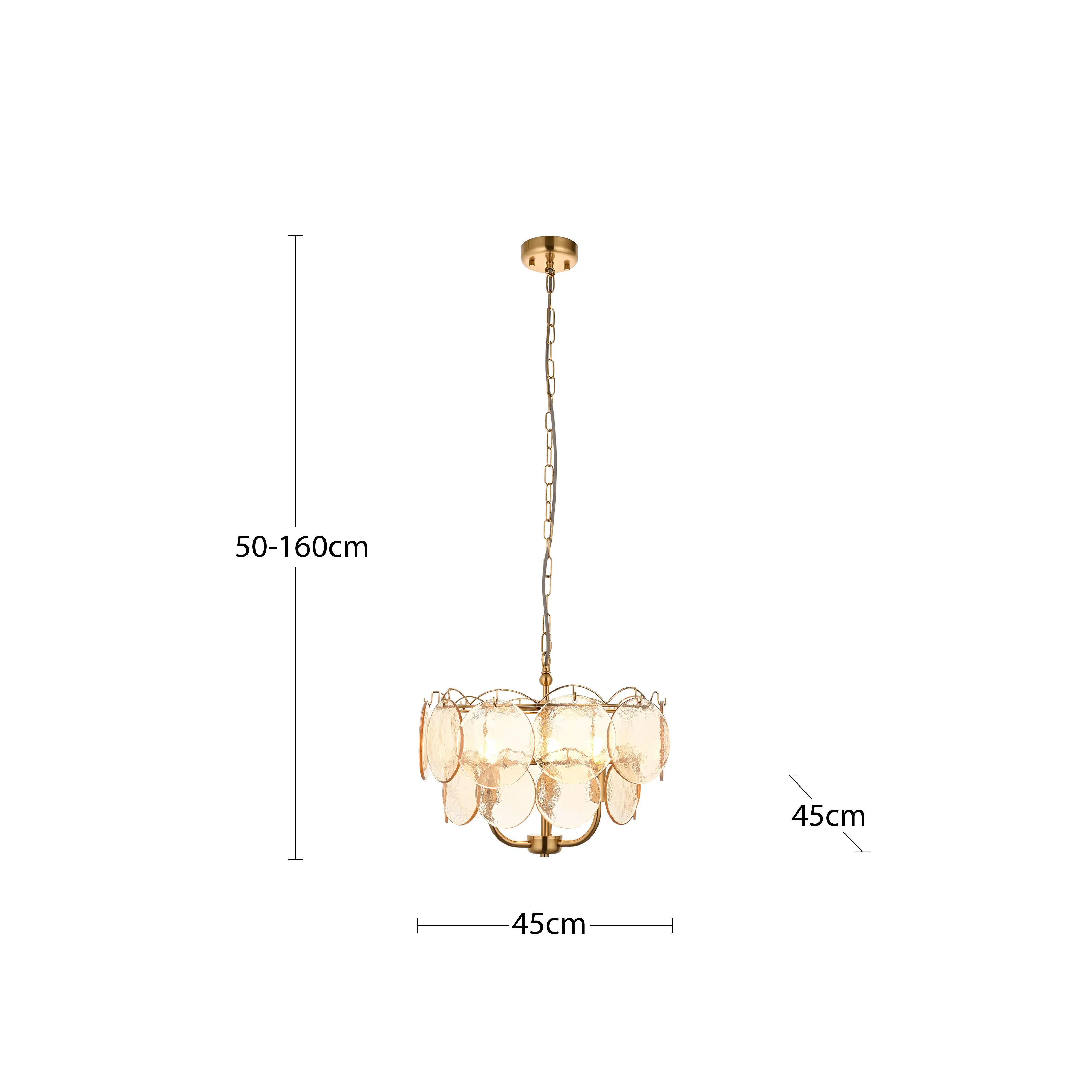 Lenora 3 Light Pendant Light | Brass - Image 5