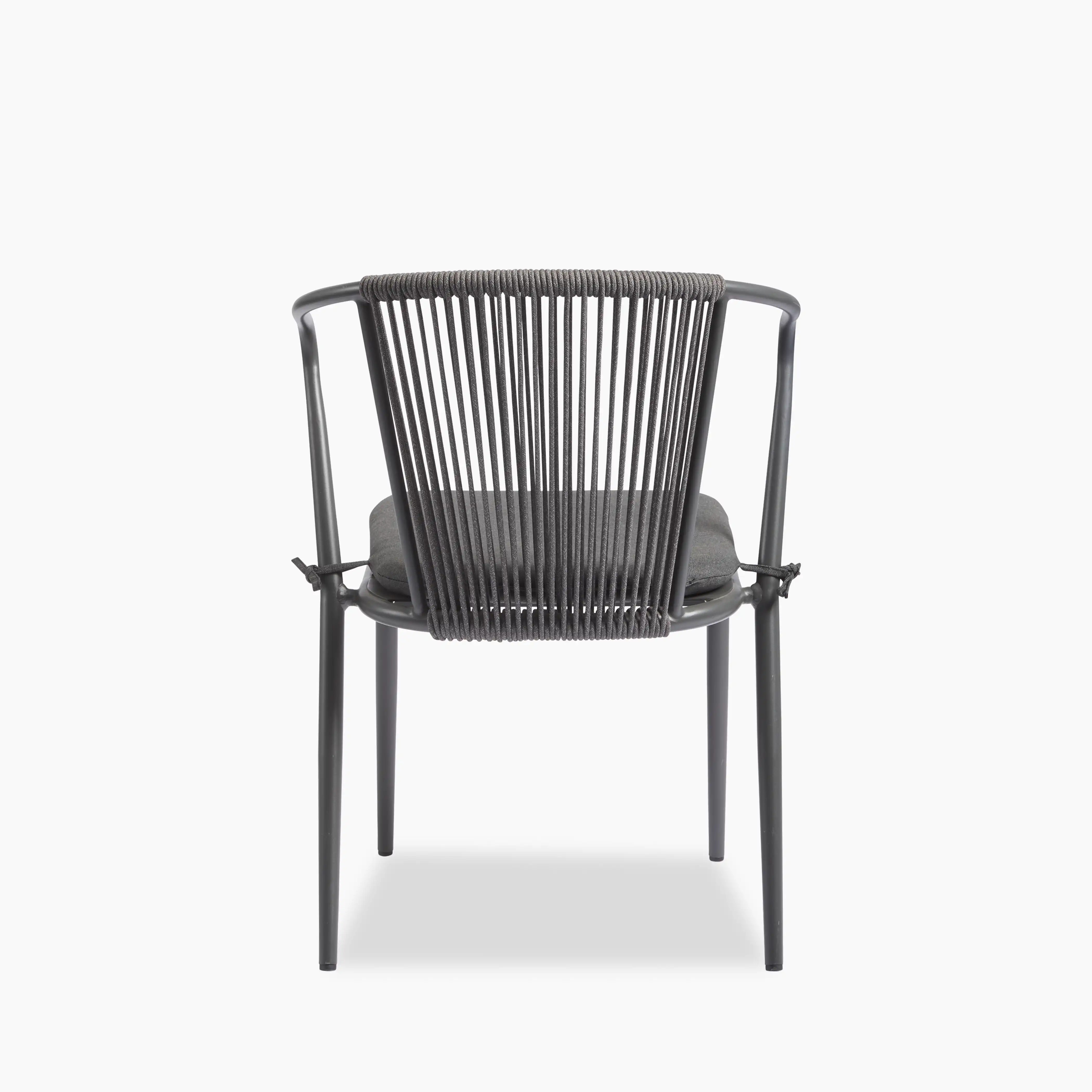 Lombard Carver Dining Chair | Charcoal Grey Fabric & Charcoal Grey - Image 4