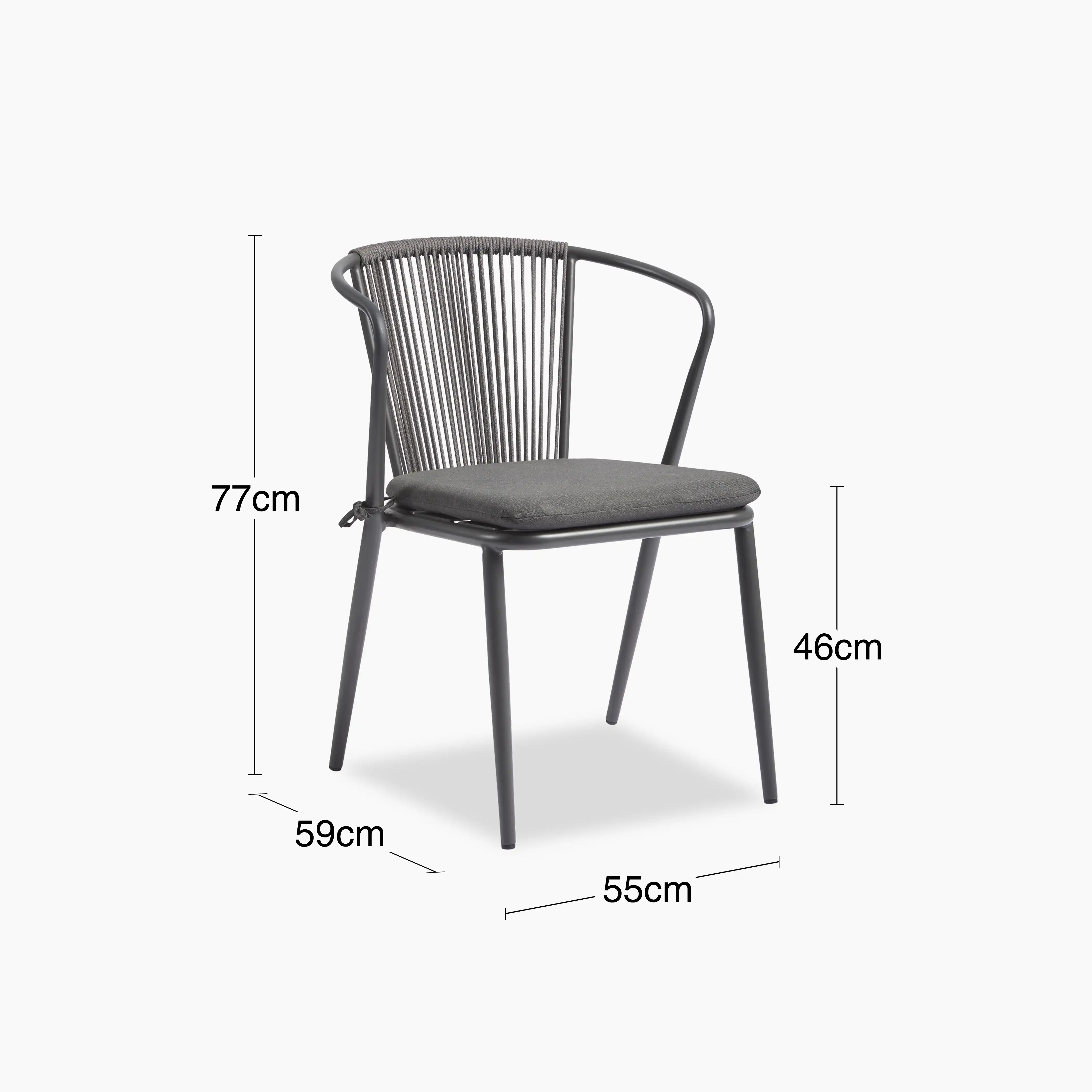 Lombard Carver Dining Chair | Charcoal Grey Fabric & Charcoal Grey - Image 9