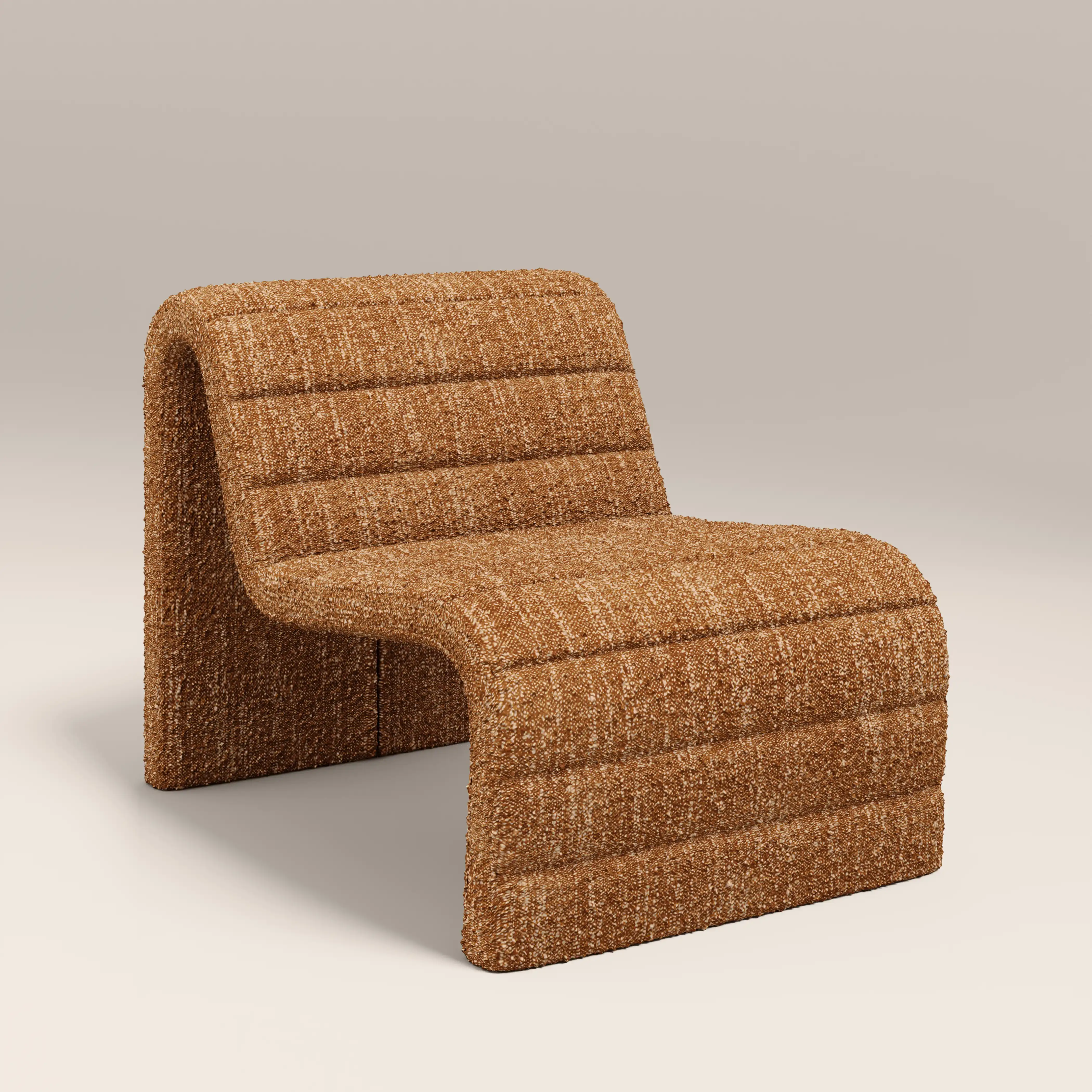 Lopez Accent Chair | Speckled Honey Sustainable Boucle - Image 2