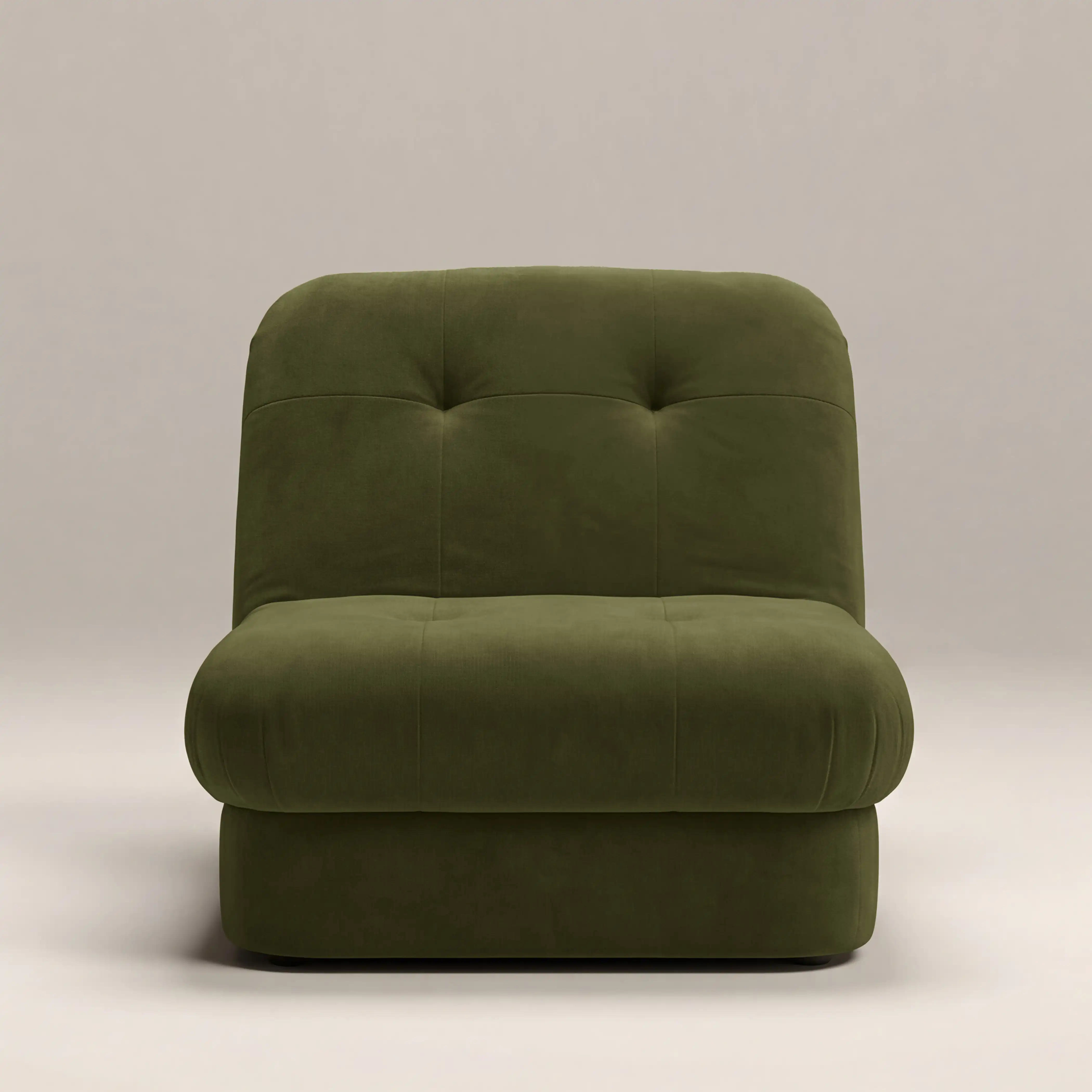 Lorena Armchair | Olive Green Sustainable Velvet - Image 3