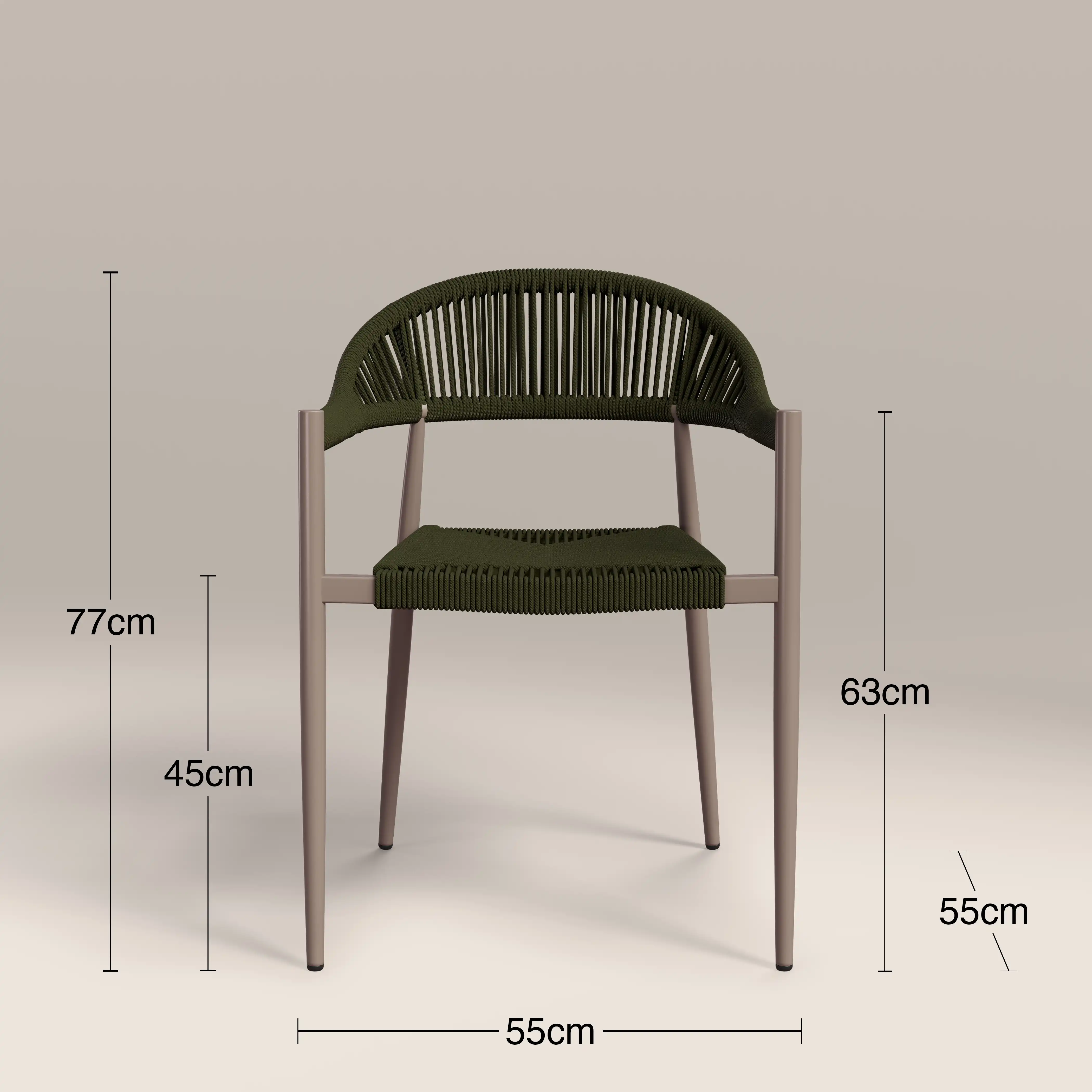 Lorenzo 8 Seat Garden Dining Set | Walnut & Olive Green - Image 6