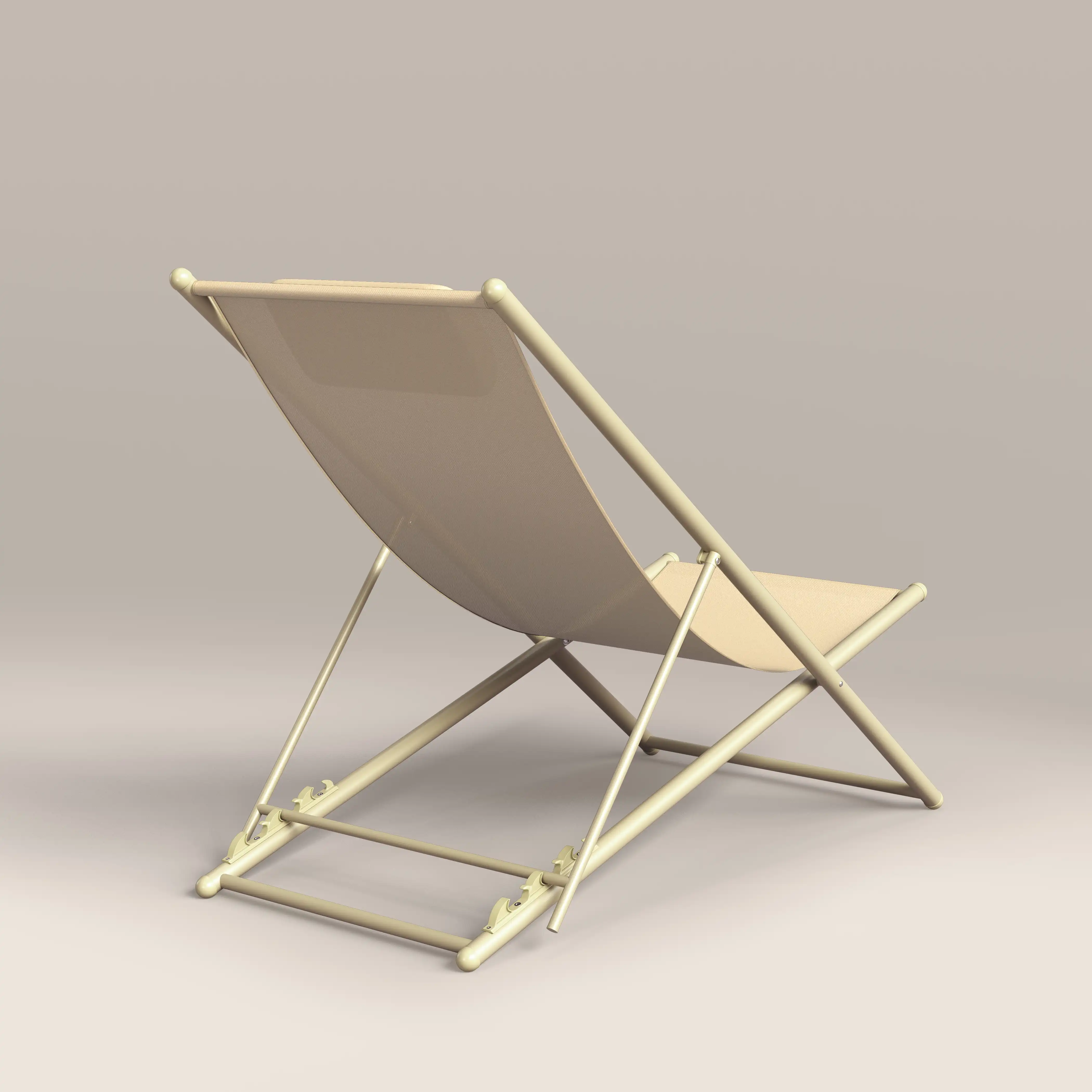 Lua Folding Deck Chair | Butter Yellow - Image 6