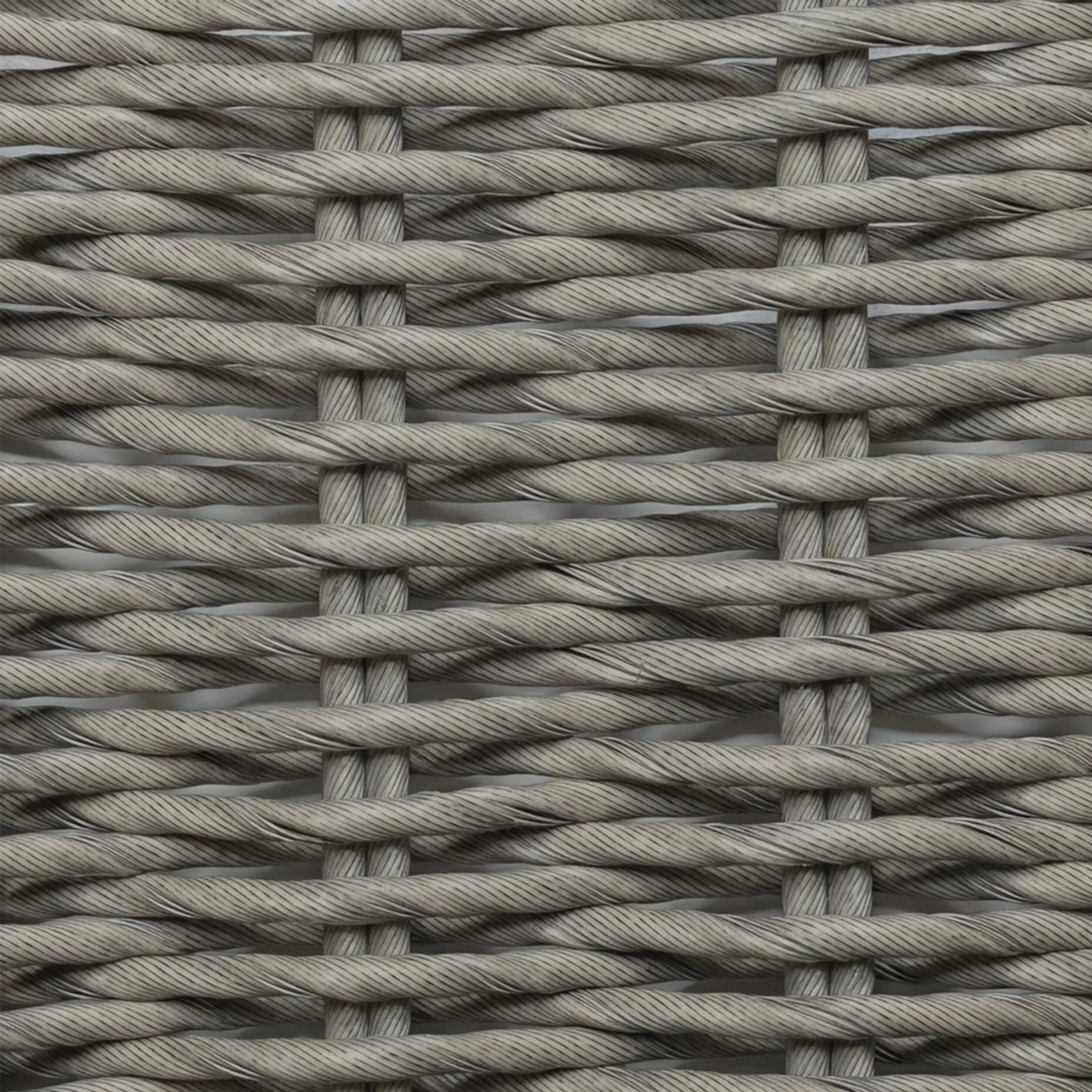 Lucia Garden Sofa Set | Retro Pattern Fabric & Smoked Natural Rattan - Image 4