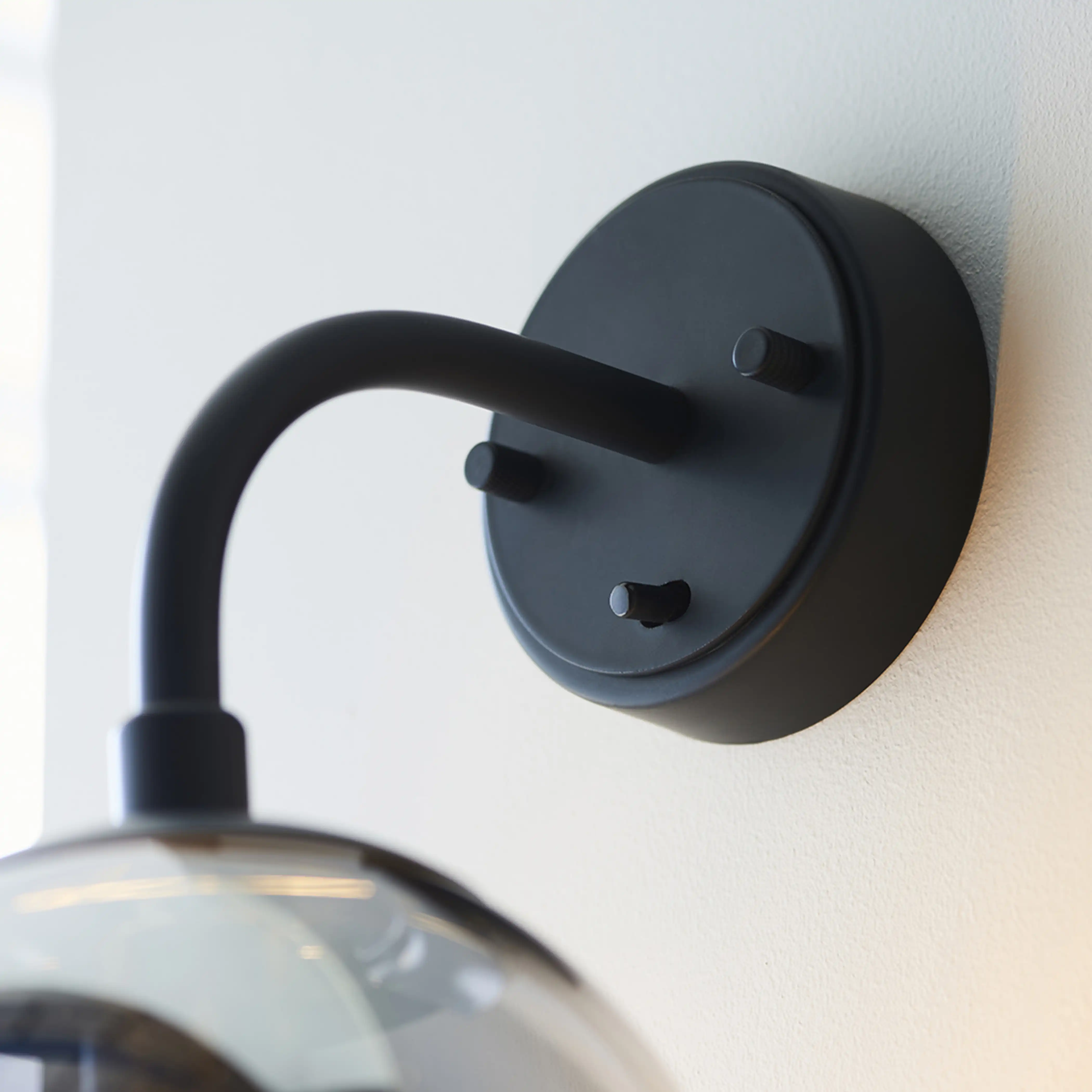 Lyme Wall Light | Smokey Grey & Black - Image 6