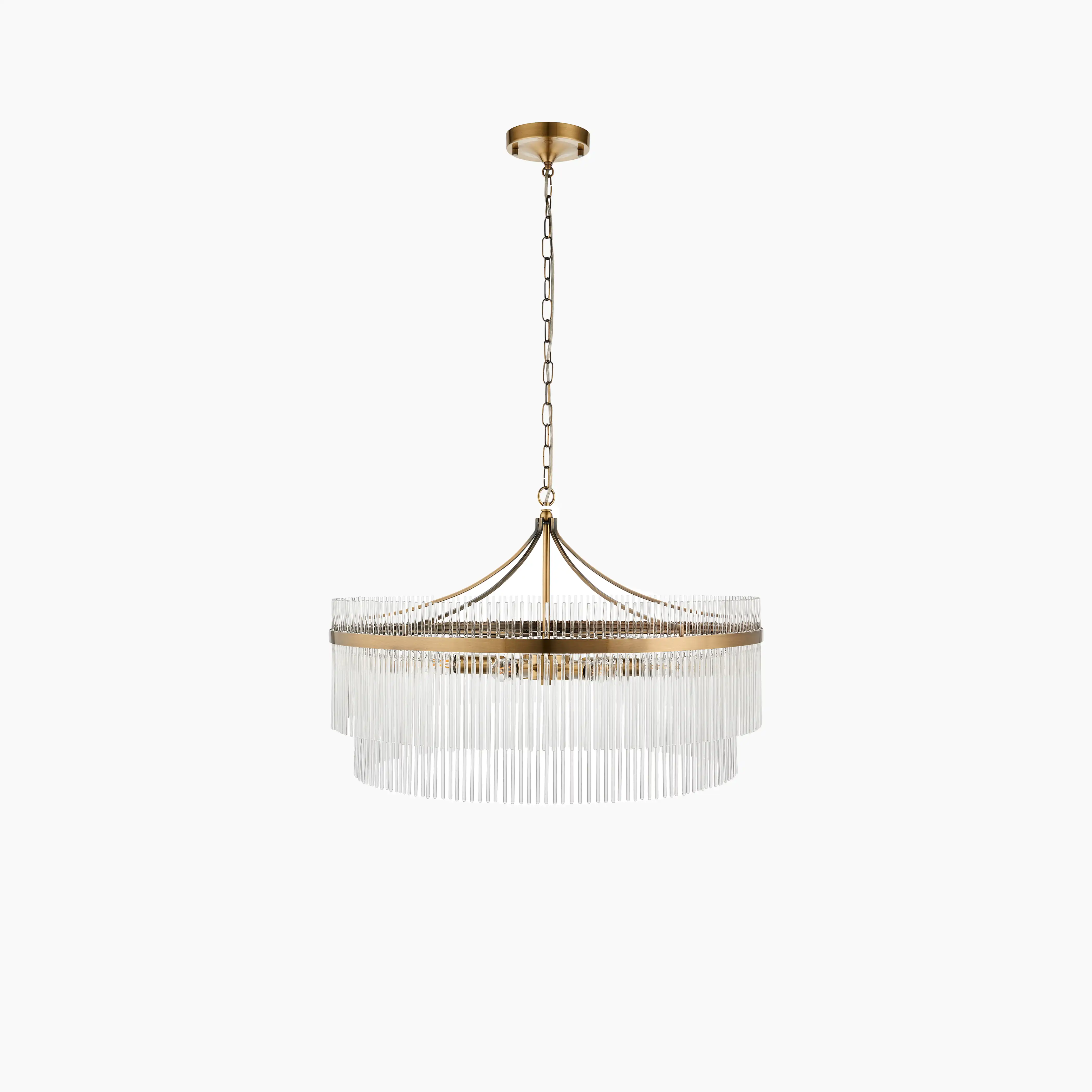 Marietta 7 Light Pendant Light | Brass - Image 2