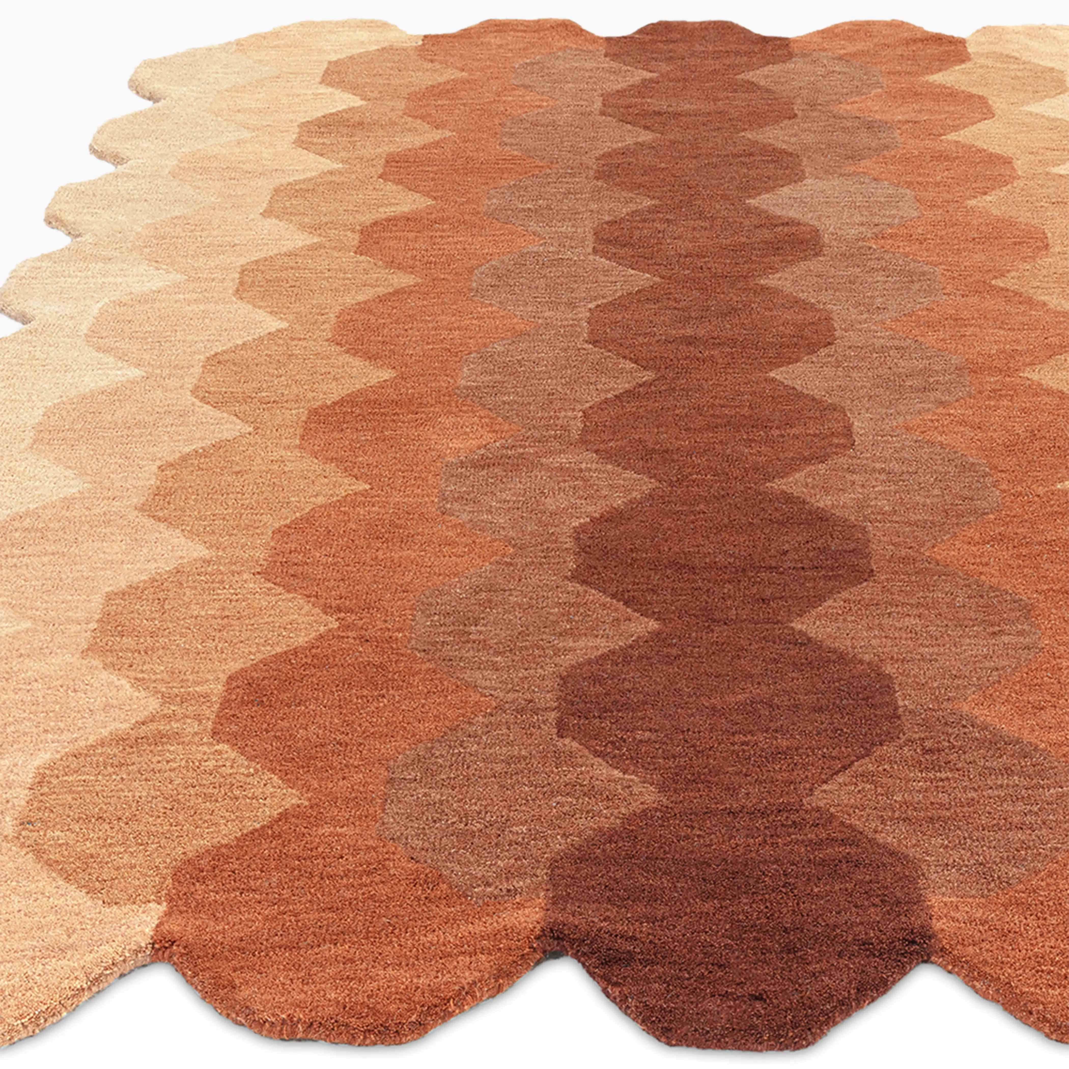 Matrix Hand Tufted Rug | Rust - Image 3