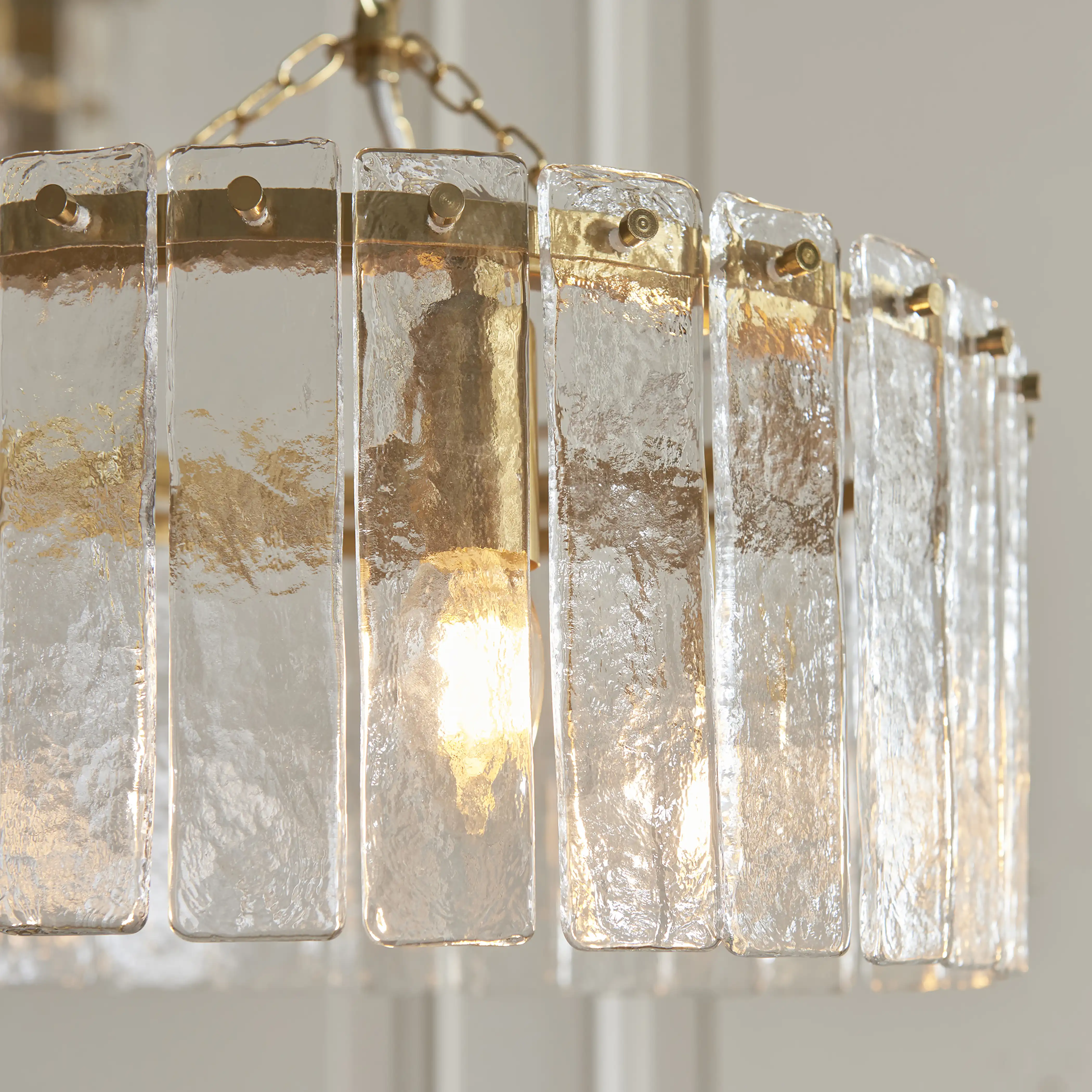 Melia 3 Light Pendant Light | Brass - Image 2