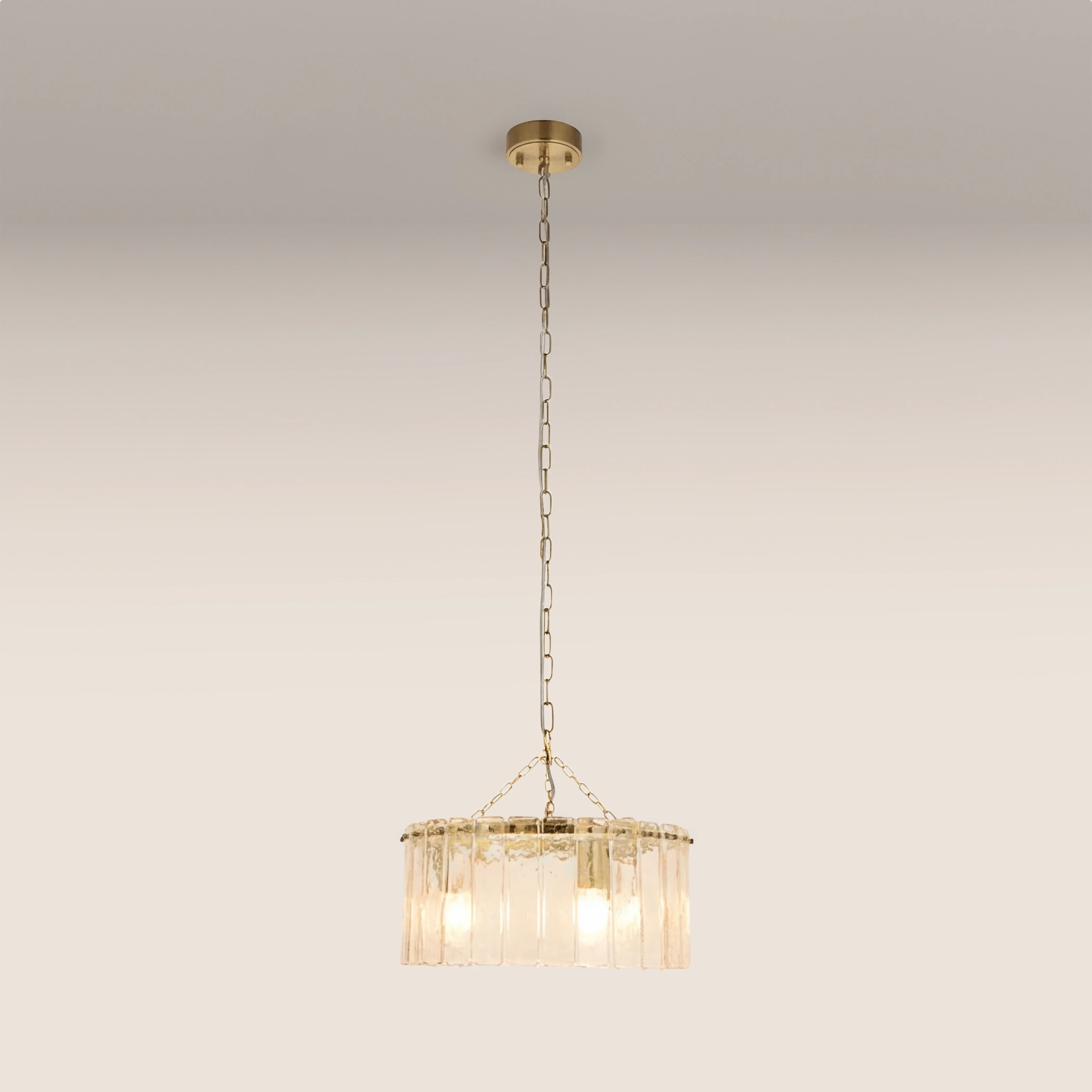 Melia 3 Light Pendant Light | Brass - Image 3