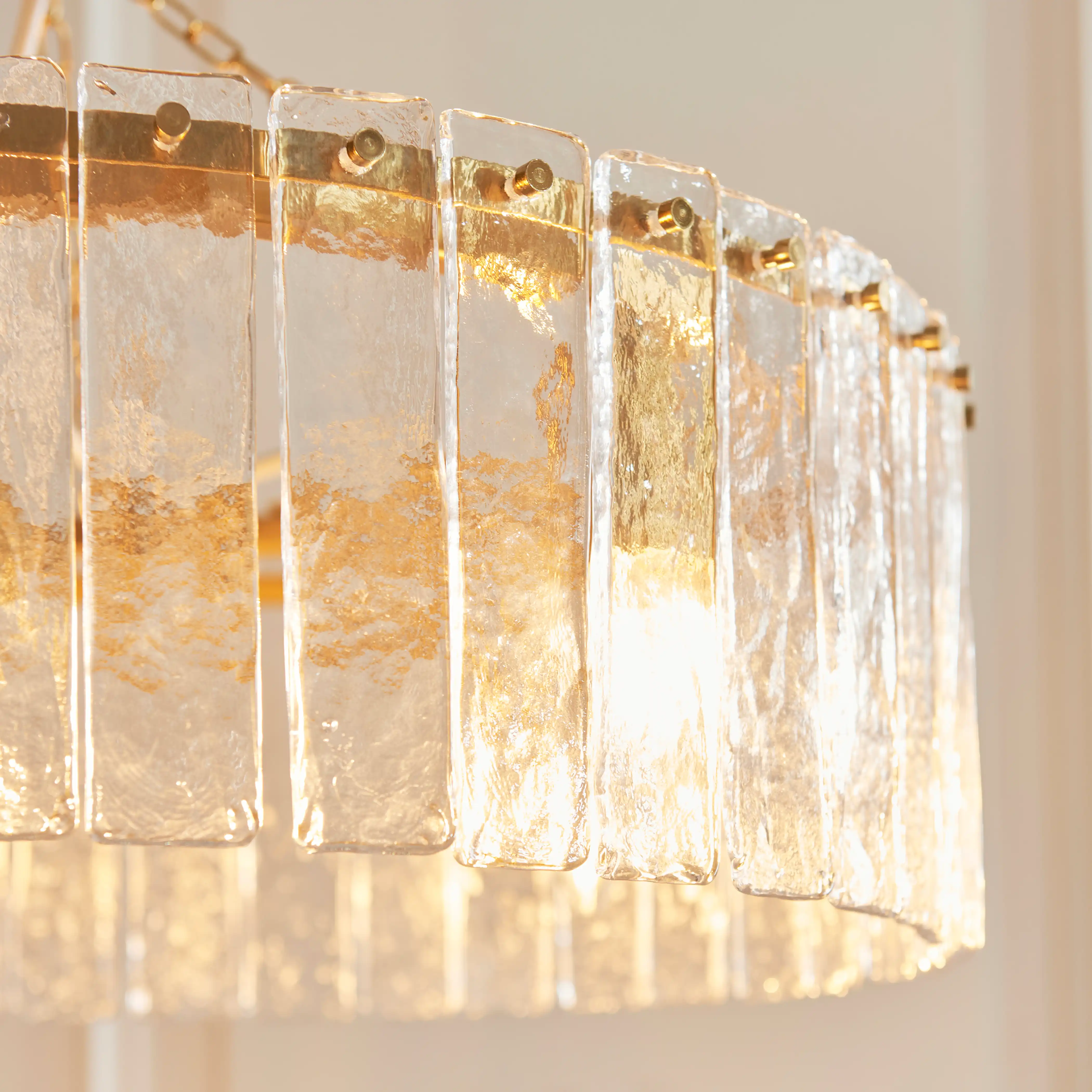 Melia 5 Light Pendant Light | Brass - Image 3