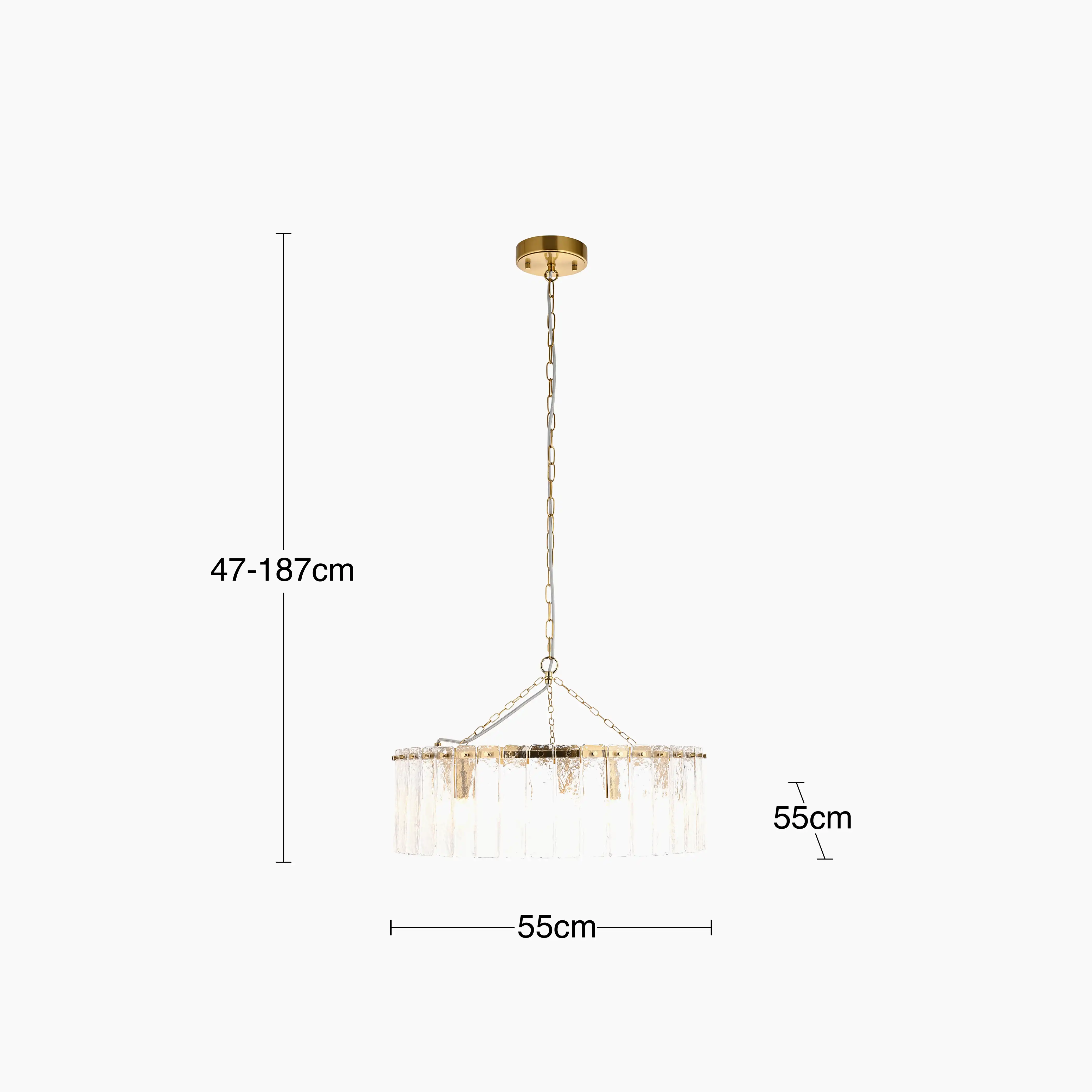 Melia 5 Light Pendant Light | Brass - Image 5