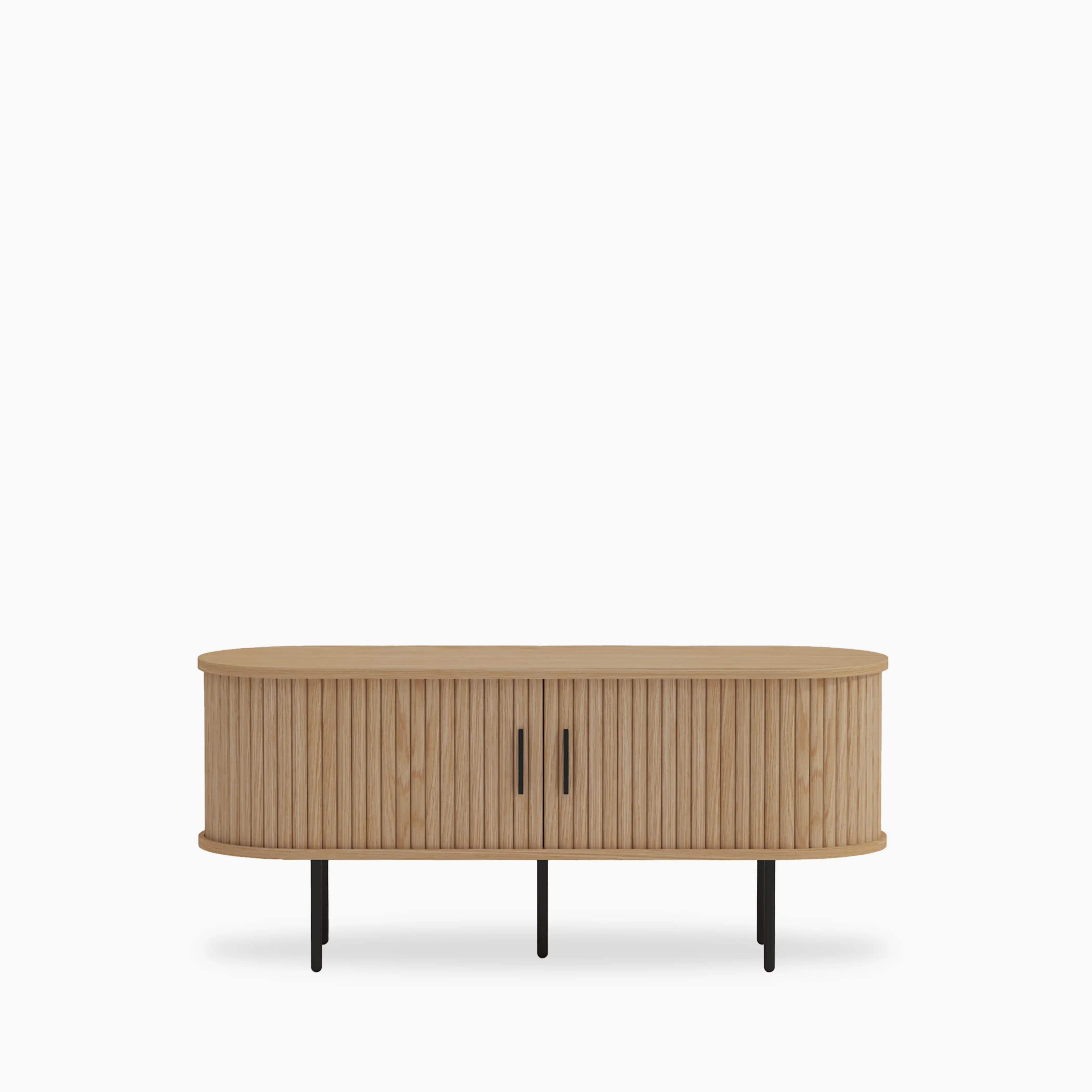 Mika Wooden TV Stand | Oak & Black - Image 5