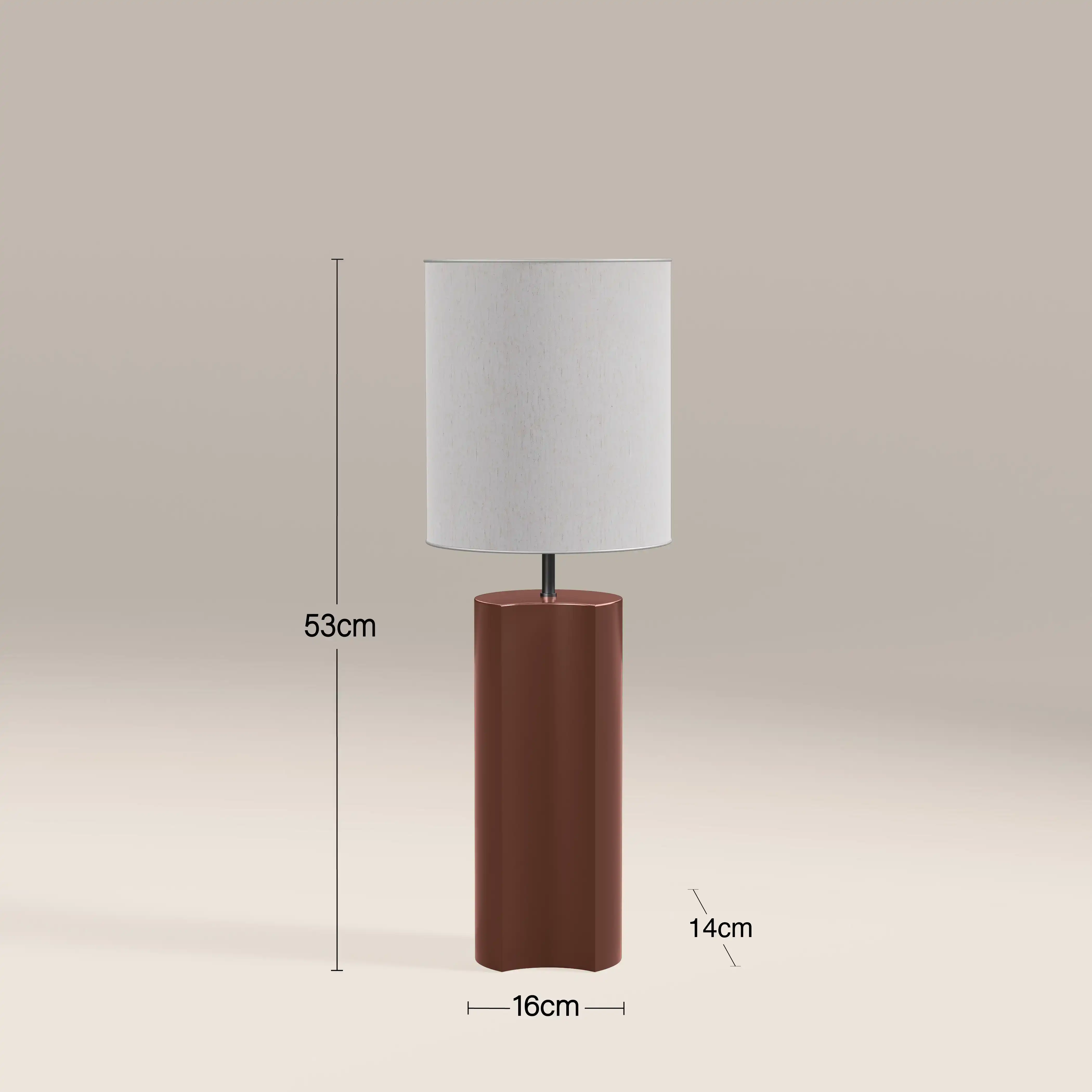 Milad Table Lamp | High Gloss Burgundy - Image 3