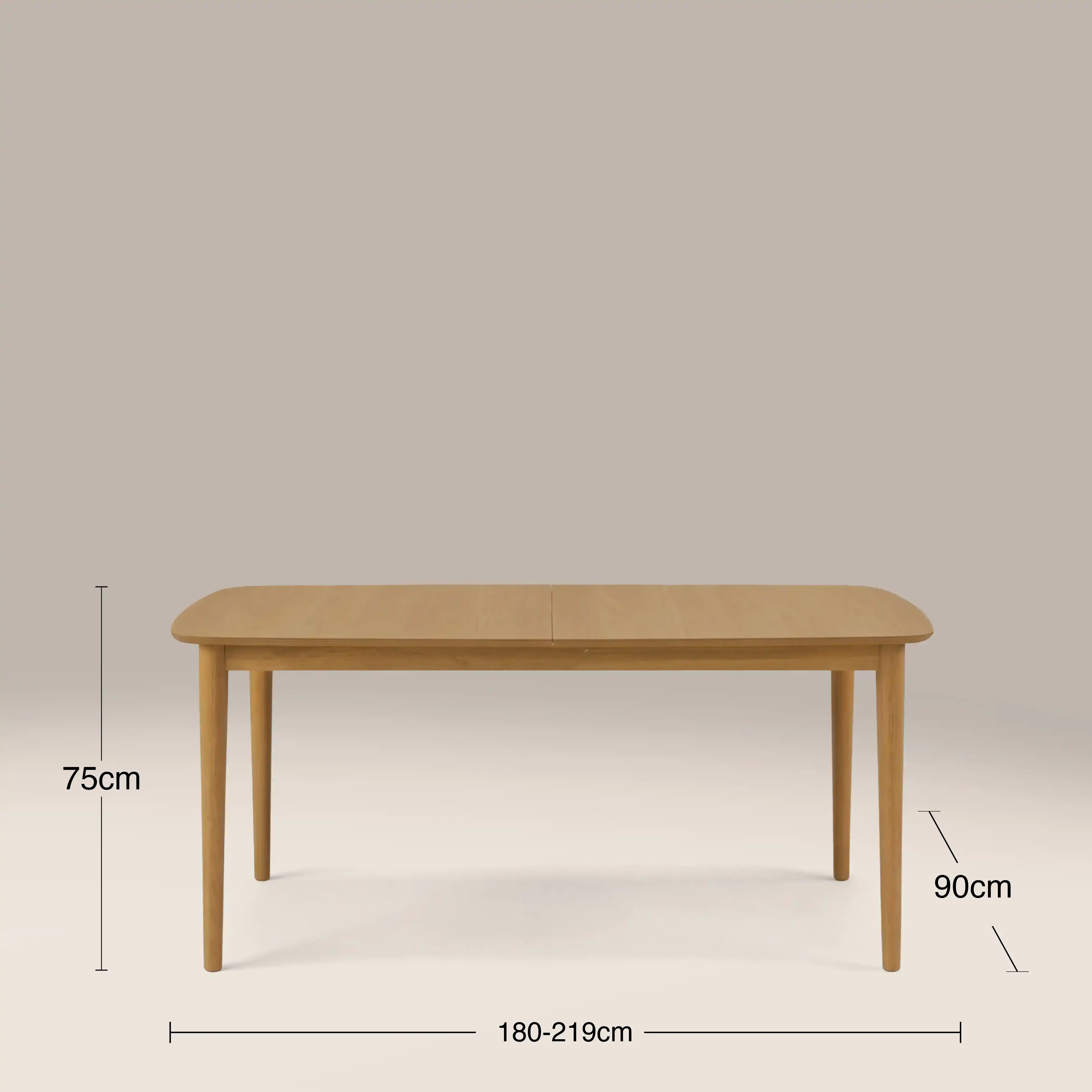 Montreux 6-8 Seat Rectangle Wooden Extendable Dining Table | Oak - Image 7
