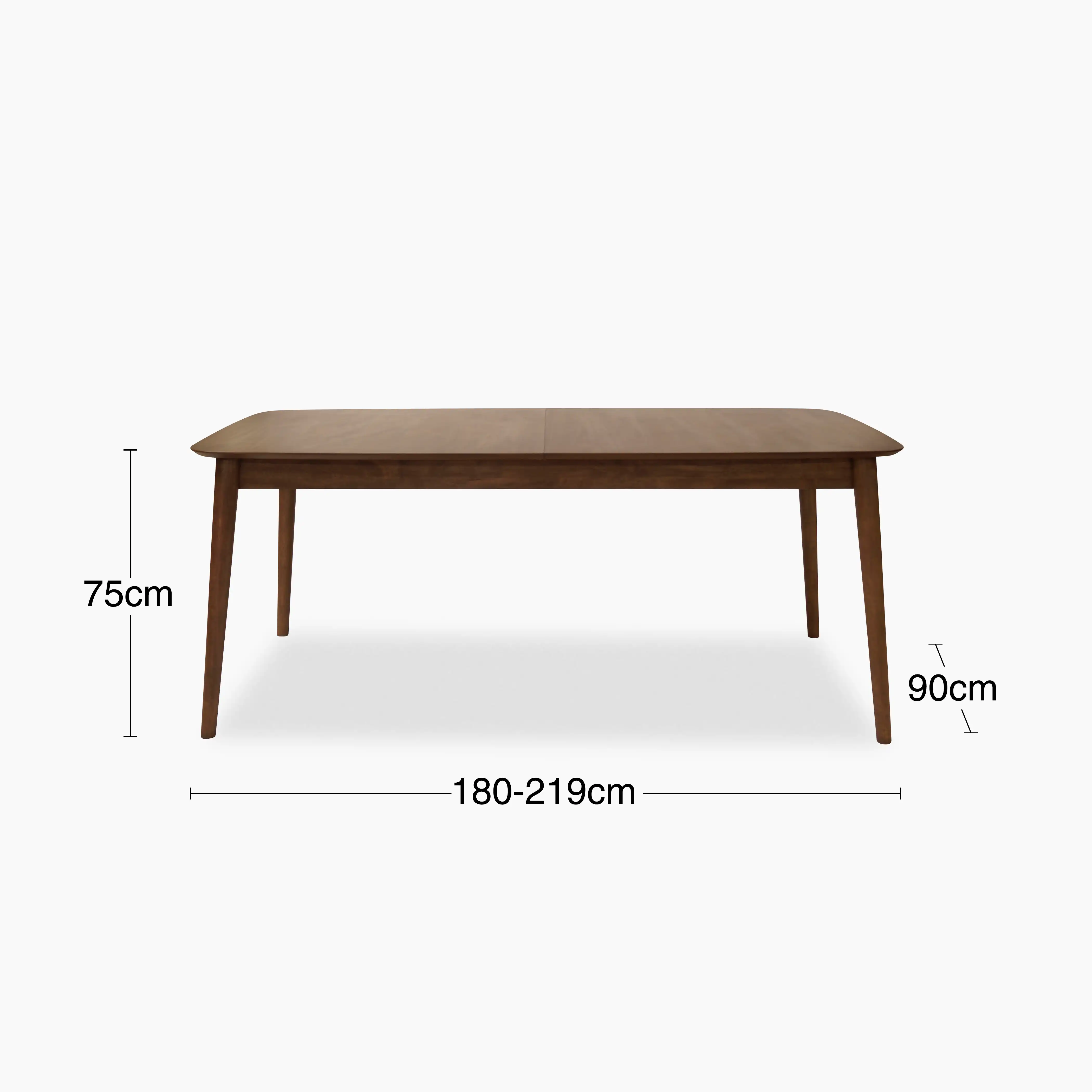 Montreux 6-8 Seat Rectangle Wooden Extendable Dining Table | Walnut - Image 7