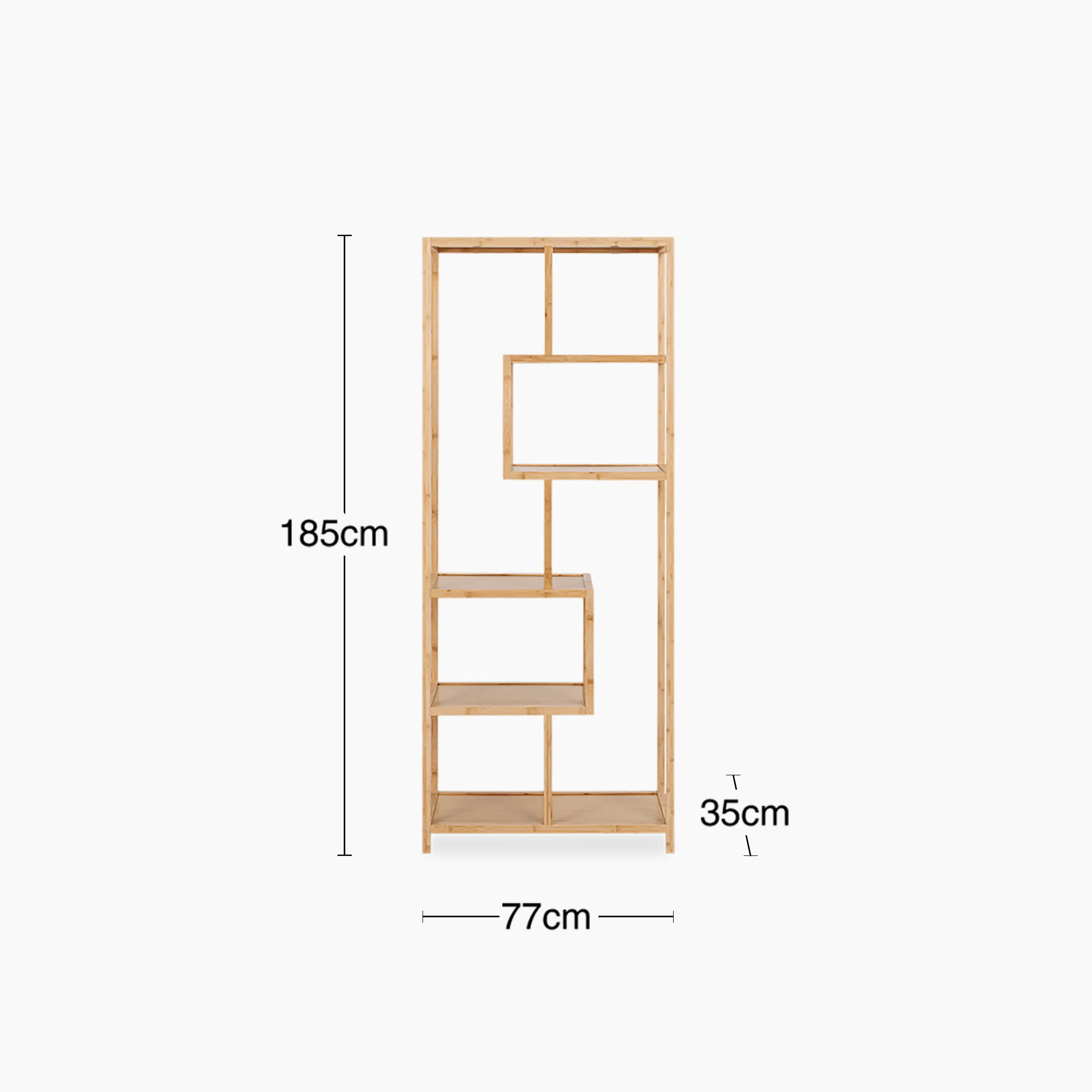 Moso Wooden Bookcase | Natural Bamboo - Image 5