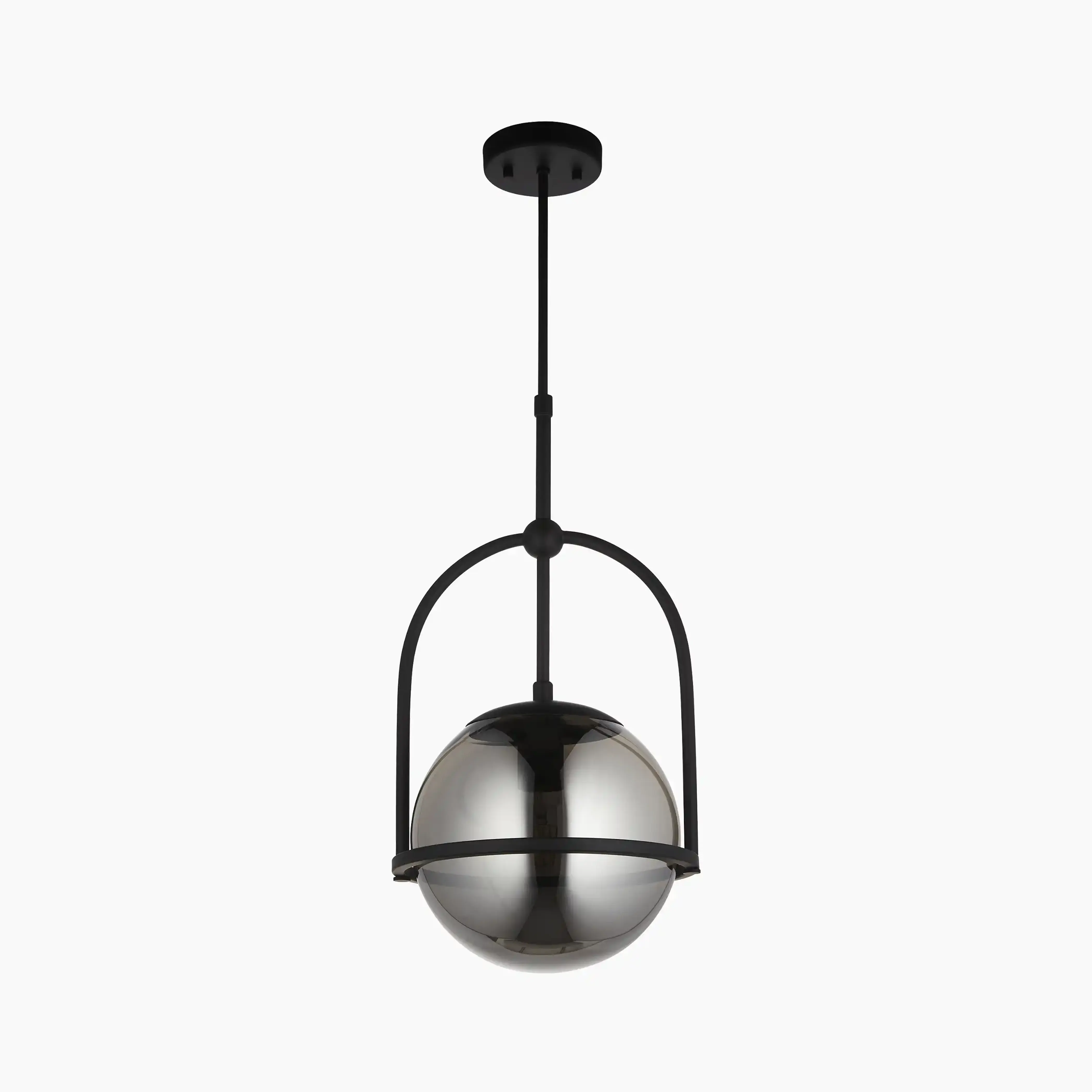 Niamh Pendant Light | Smokey Grey & Black