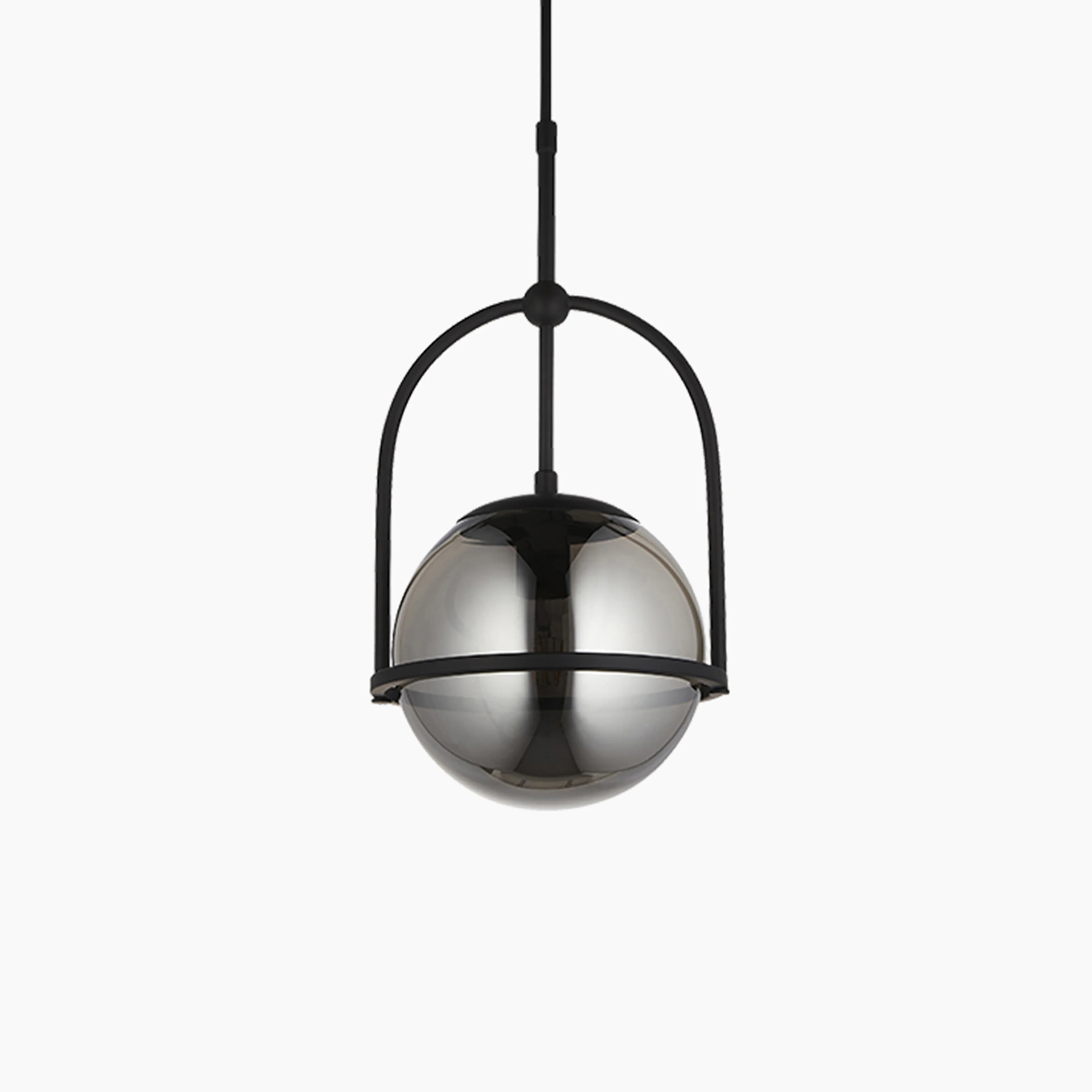 Niamh Pendant Light | Smokey Grey & Black - Image 8