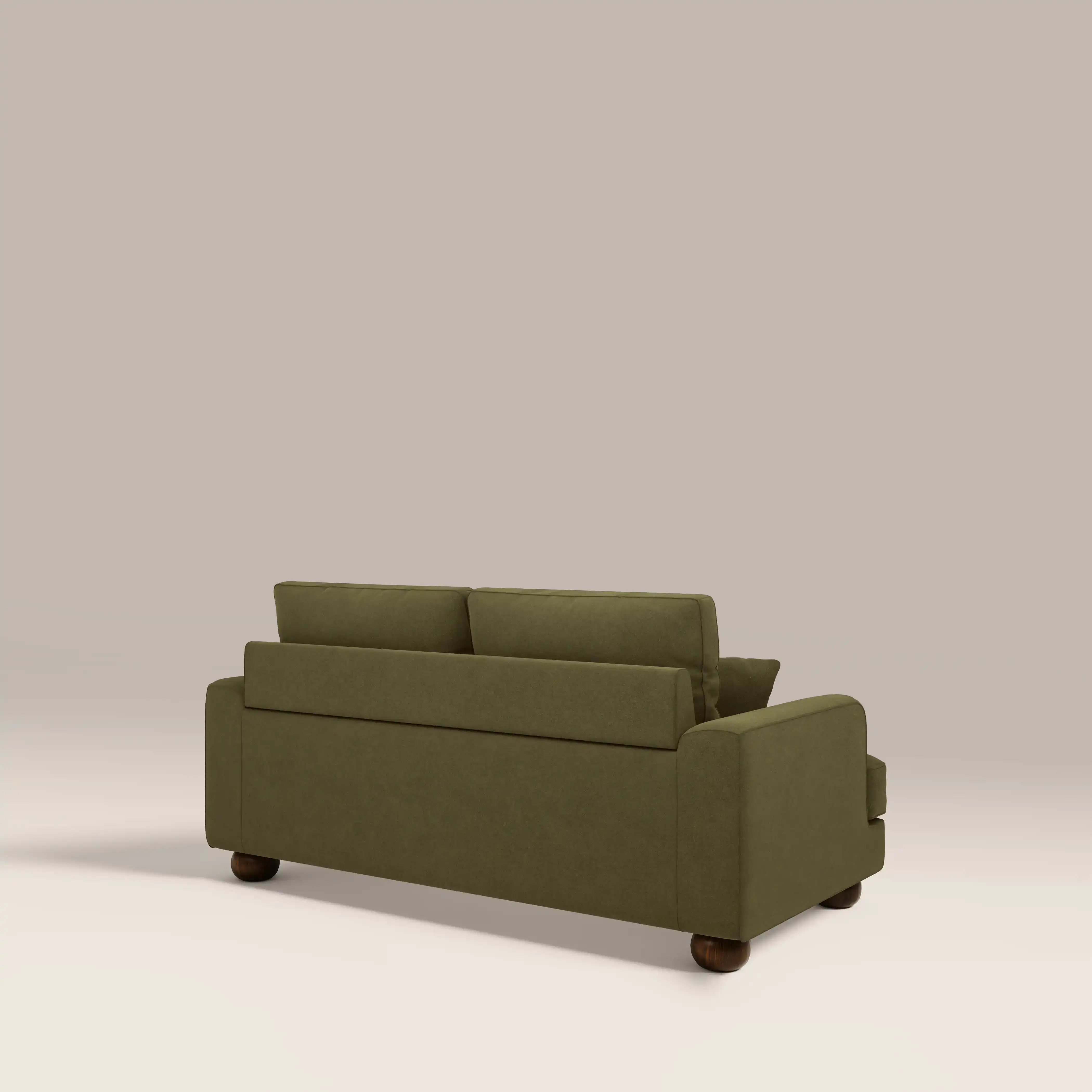 Nola 2 Seater Sofa | Moss Green Sustainable Mohair Velvet - Image 5