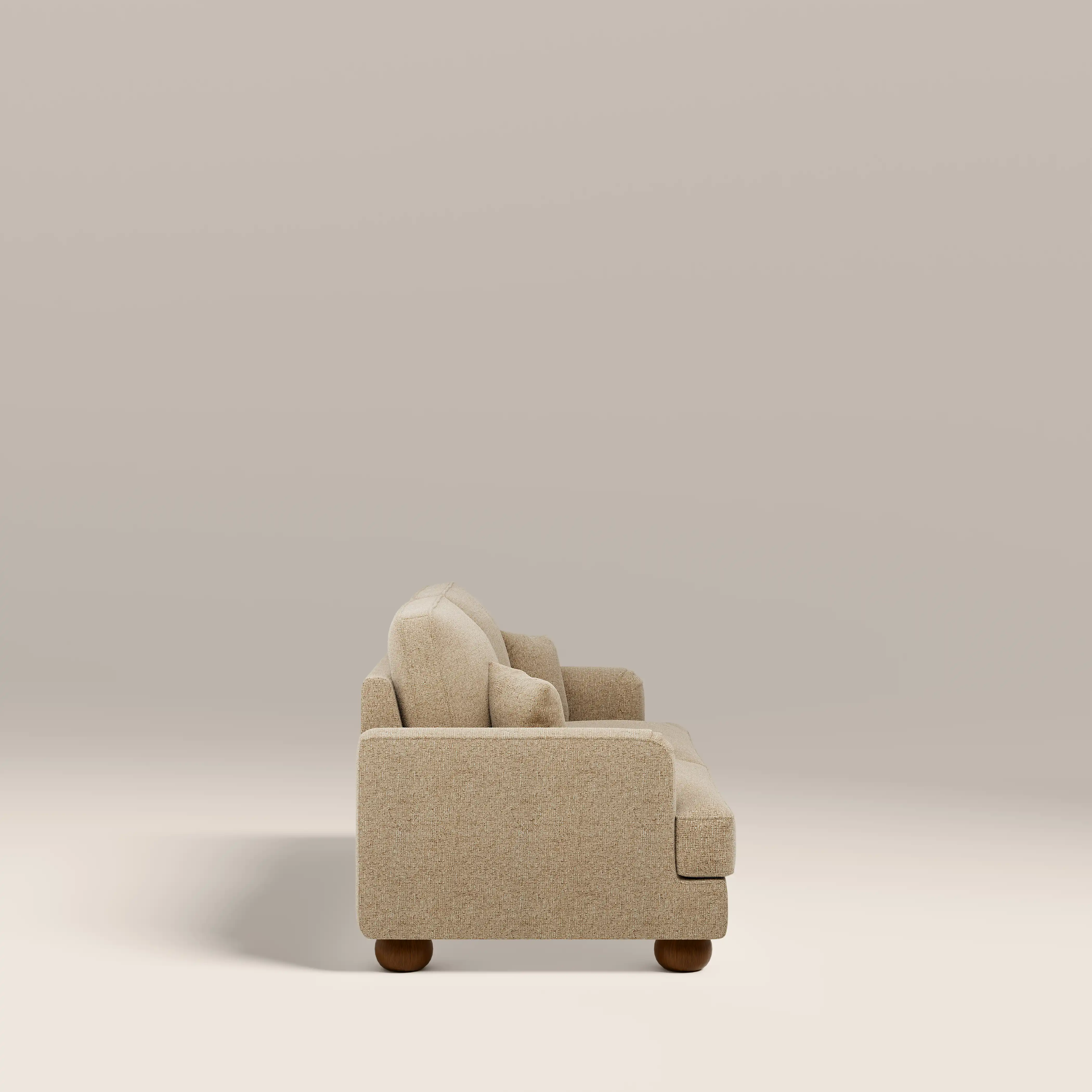 Nola 3 Seater Sofa | Speckled Latte Boucle - Image 4