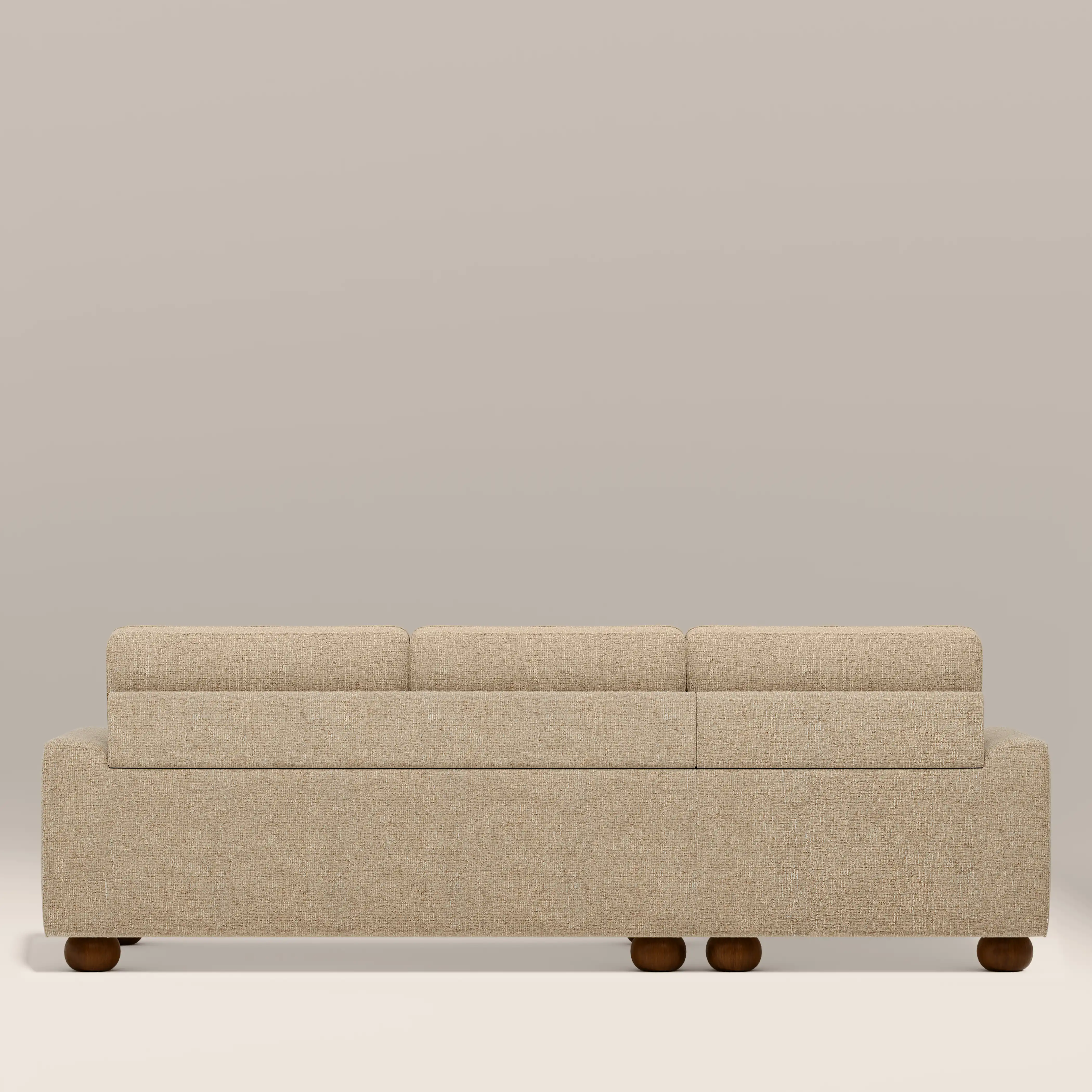 Nola Left Hand Chaise Sofa | Speckled Latte Boucle - Image 6