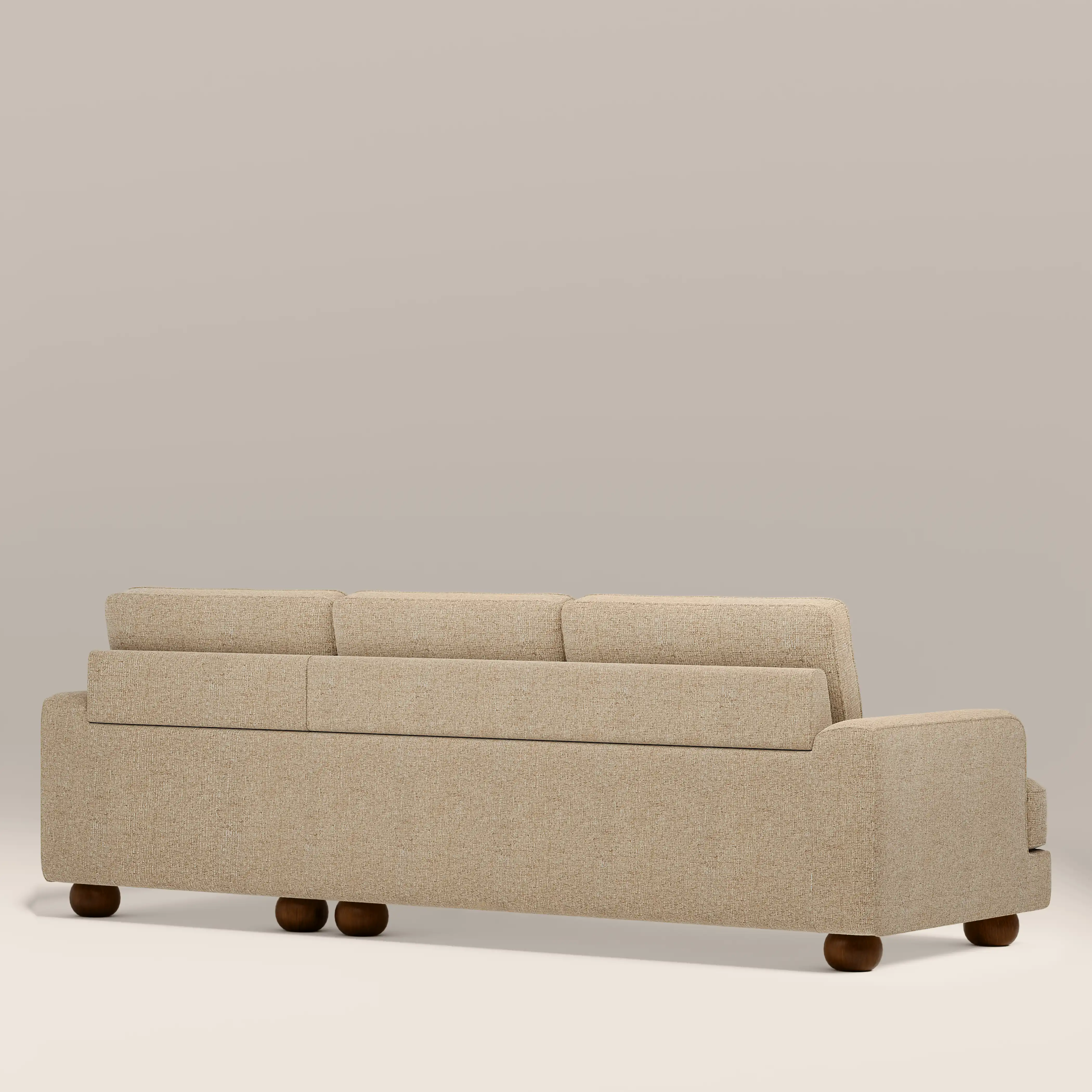Nola Right Hand Chaise Sofa | Speckled Latte Boucle - Image 5