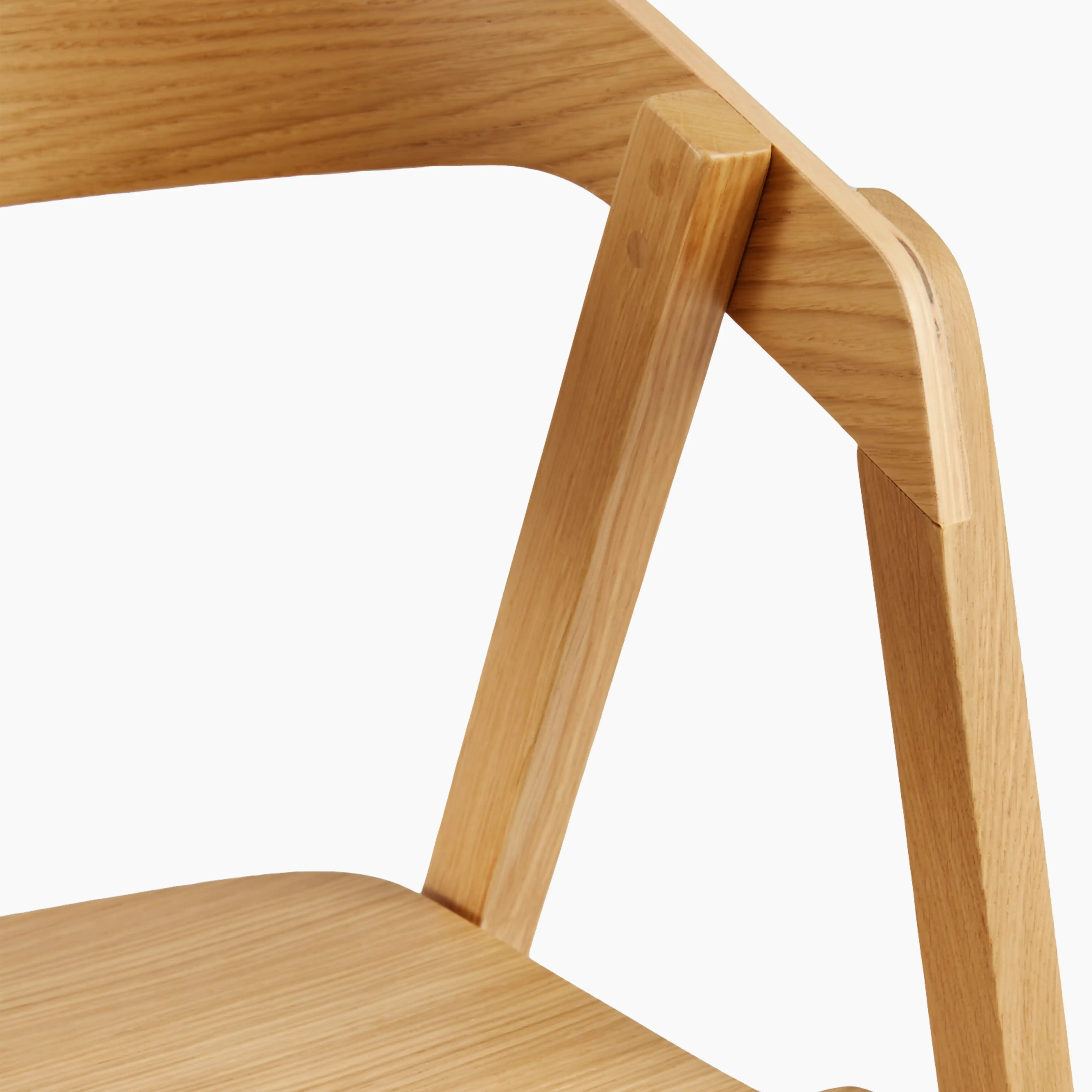 Osaka Stackable Wooden Carver Dining Chair | Oak - Image 6