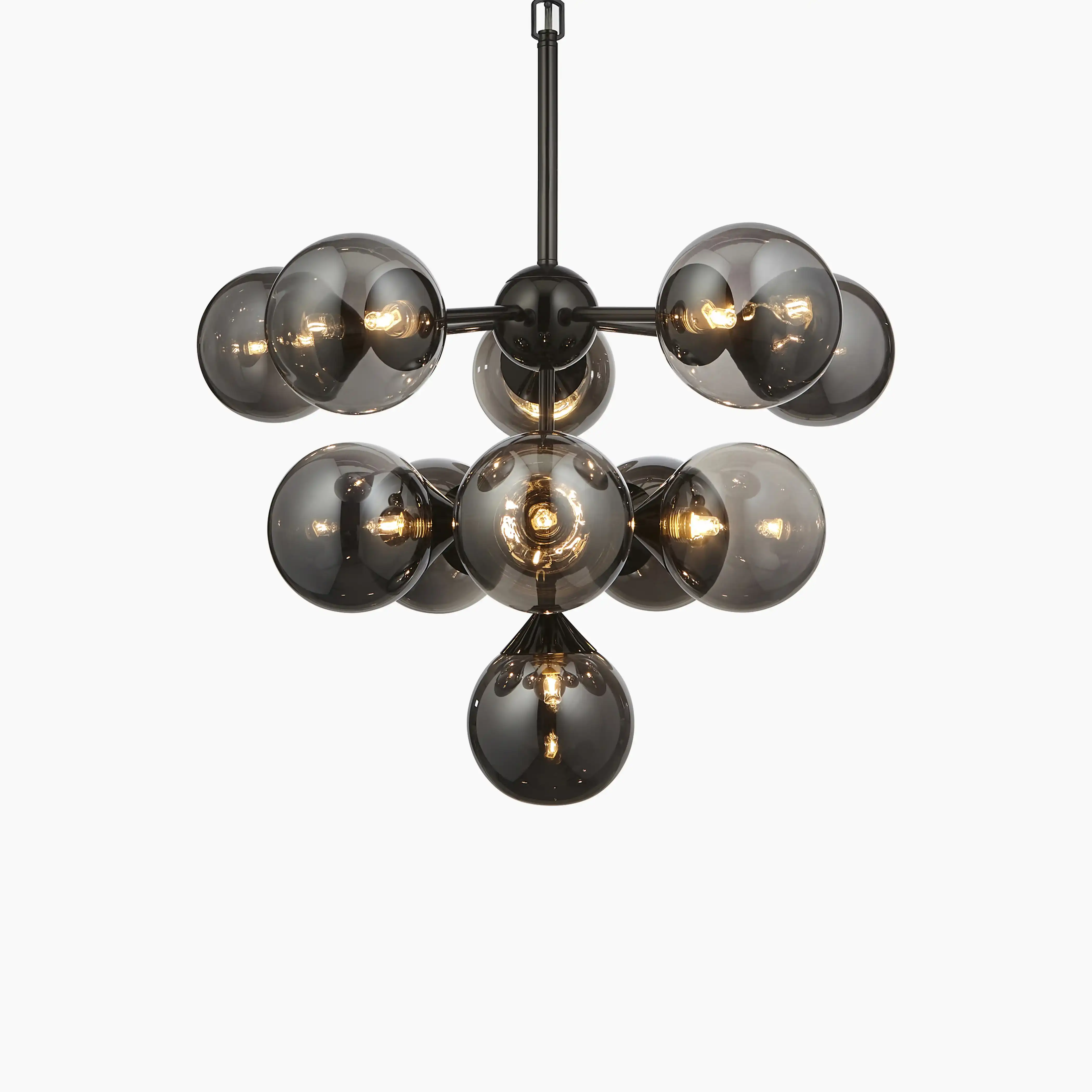 Oscar 11 Light Pendant Light | Black - Image 8