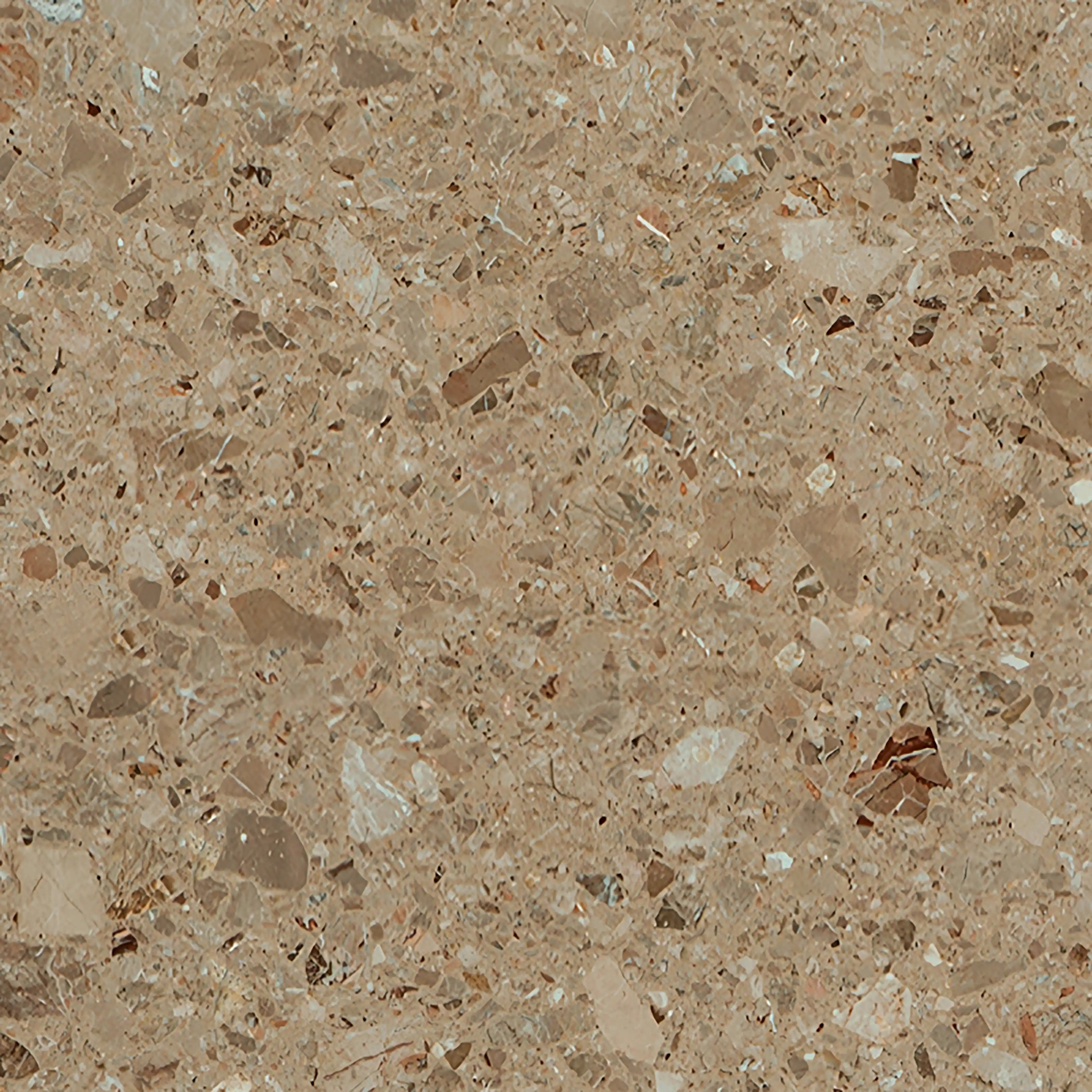 Pedersen Round Side Table | Cappuccino Brown Riverstone Marble & Walnut - Image 3