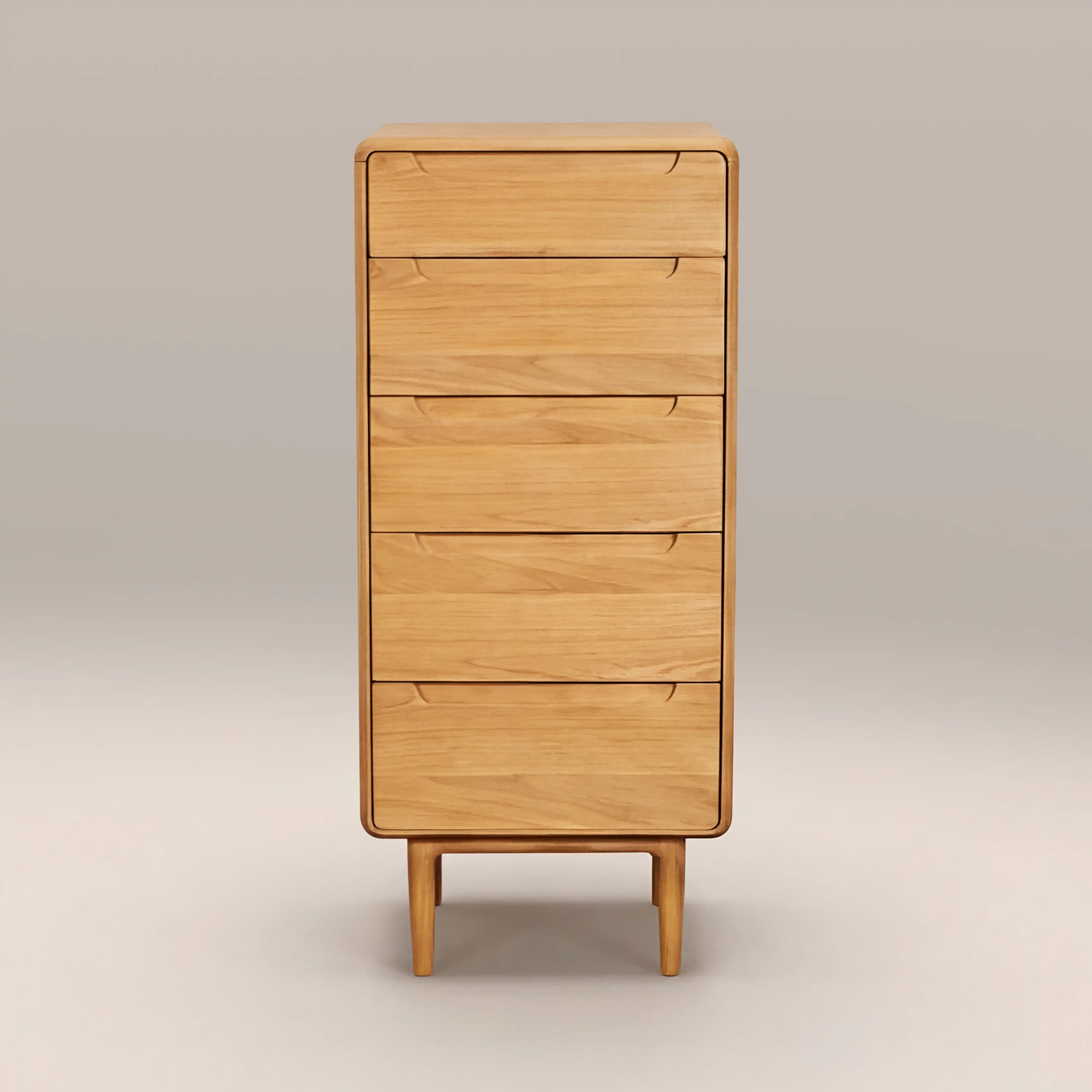 Percy 5 Drawer Tall Chest of Drawers | Oak