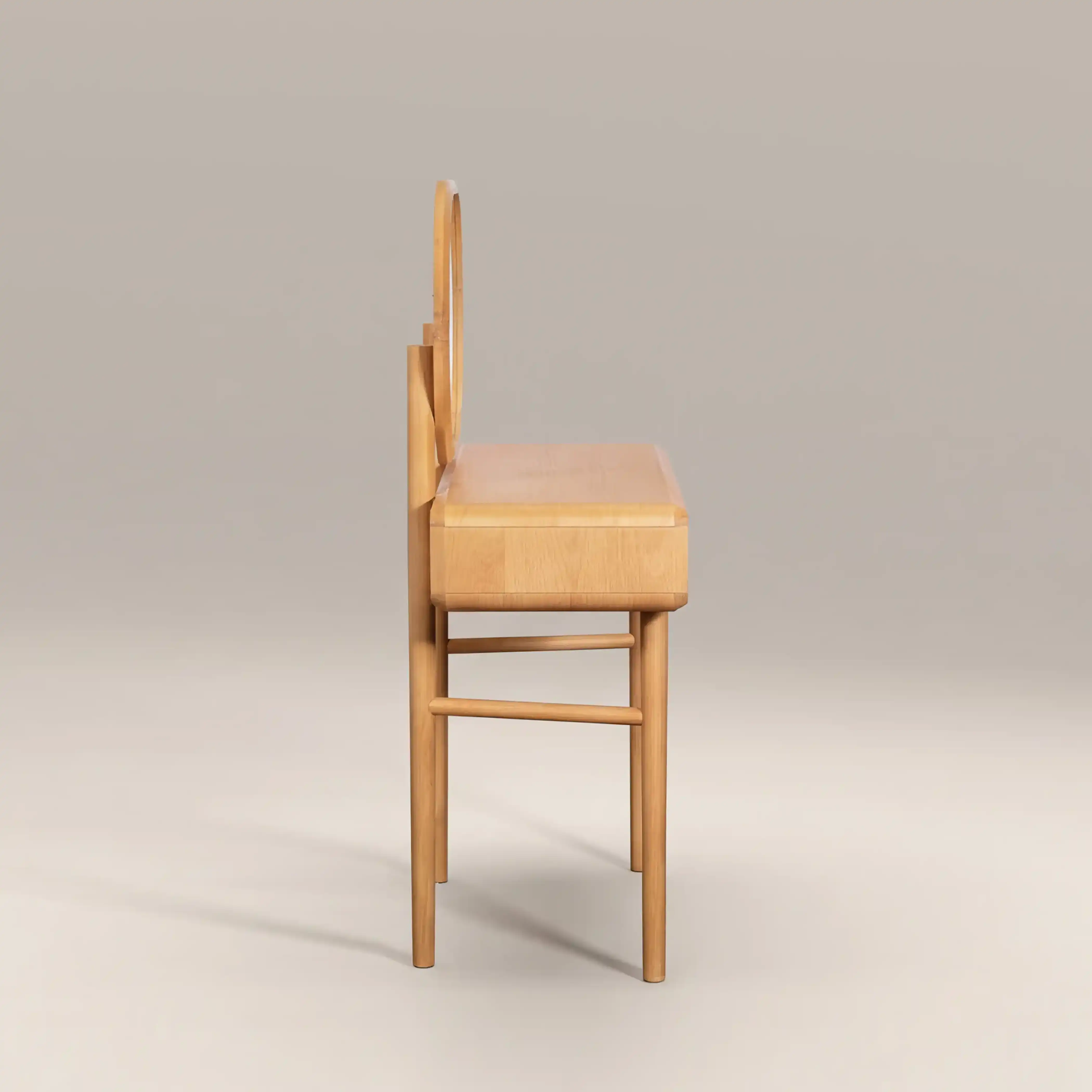 Percy Wooden Dressing Table | Oak - Image 3