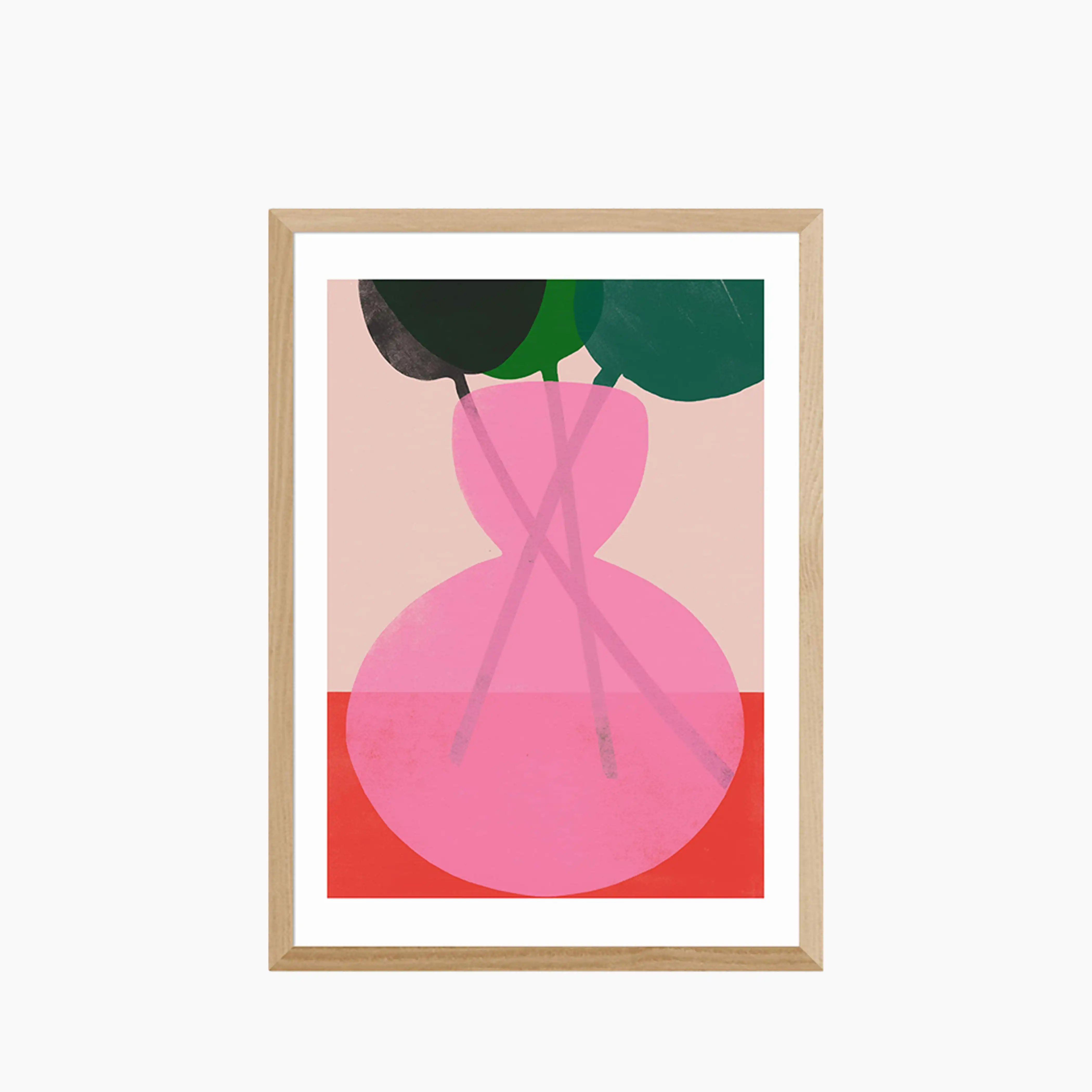 Pink Vase Gathering Graphic Print - Image 2