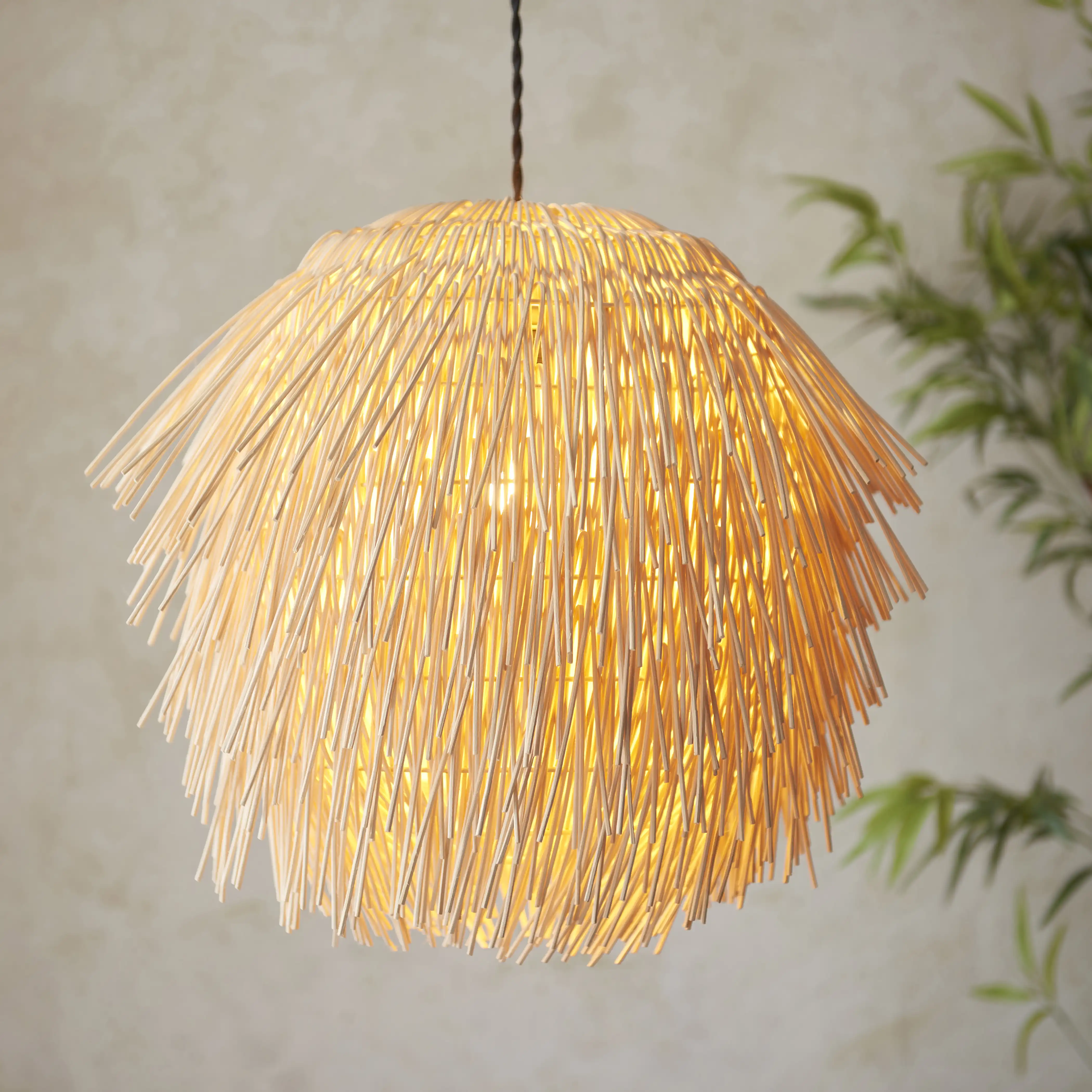 Pushpa Ceiling Shade | Rattan - Image 4