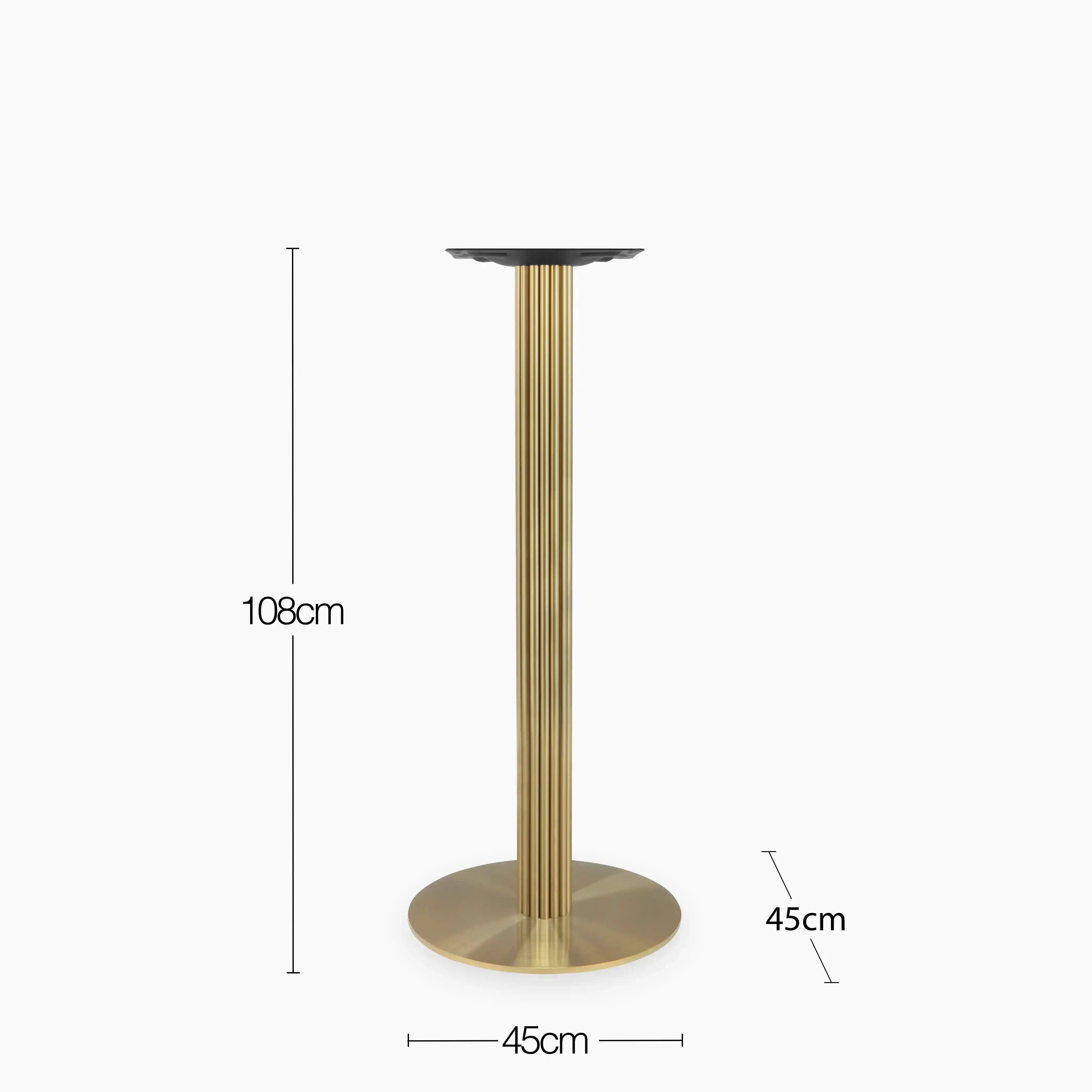 Rafferty Bar Table Base | Brass - Image 4