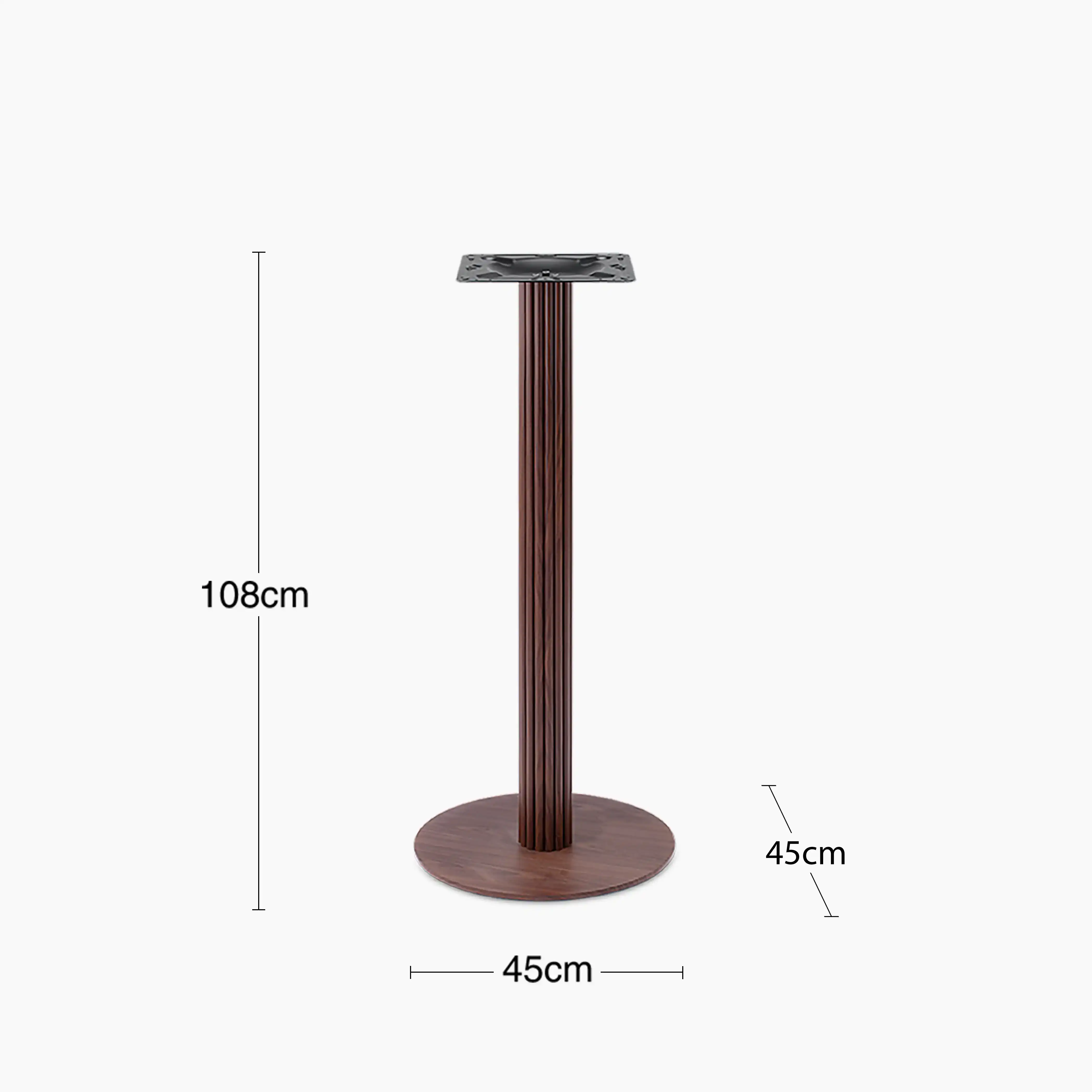 Rafferty Bar Table Base | Walnut - Image 4
