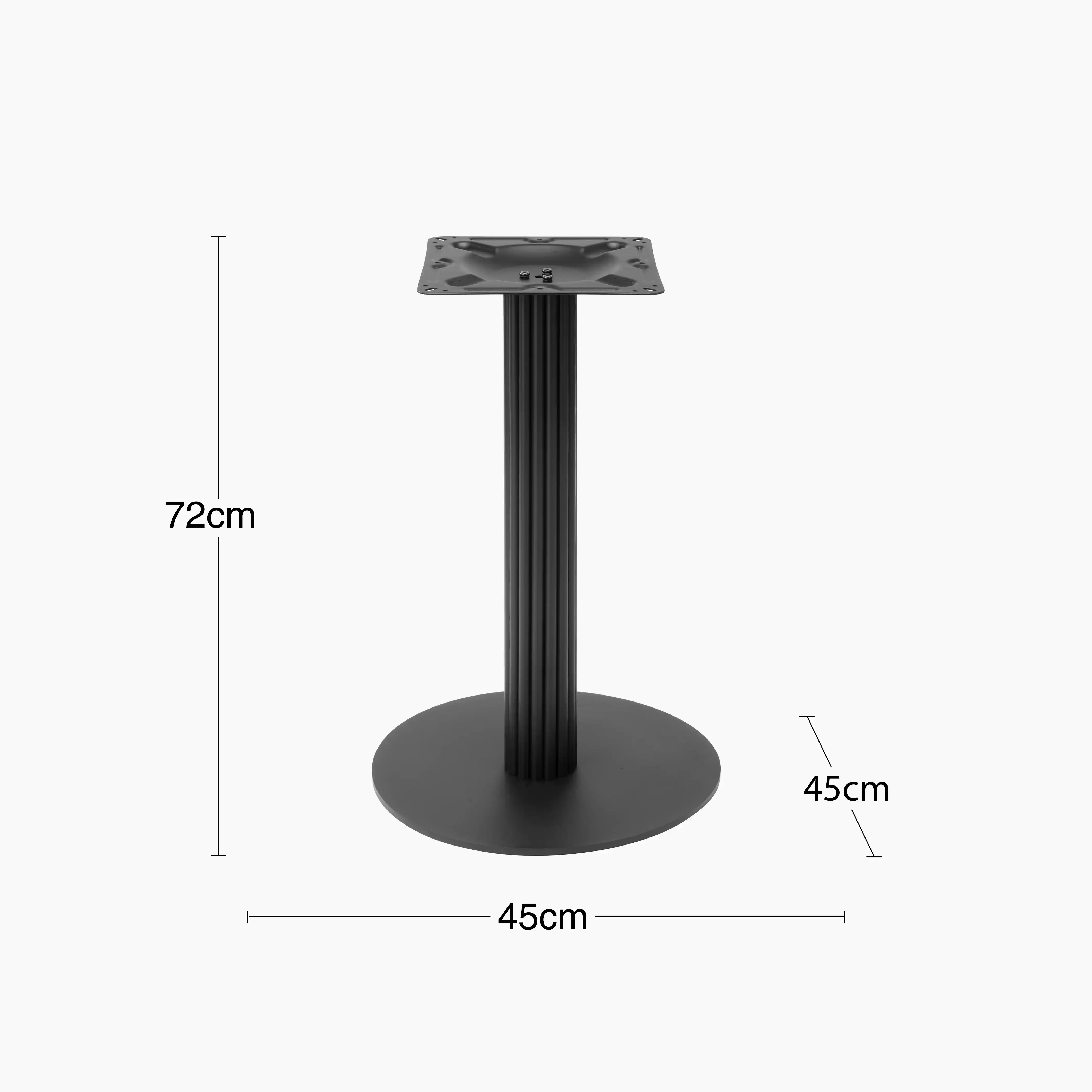 Rafferty Cafe Table Base | Black - Image 4