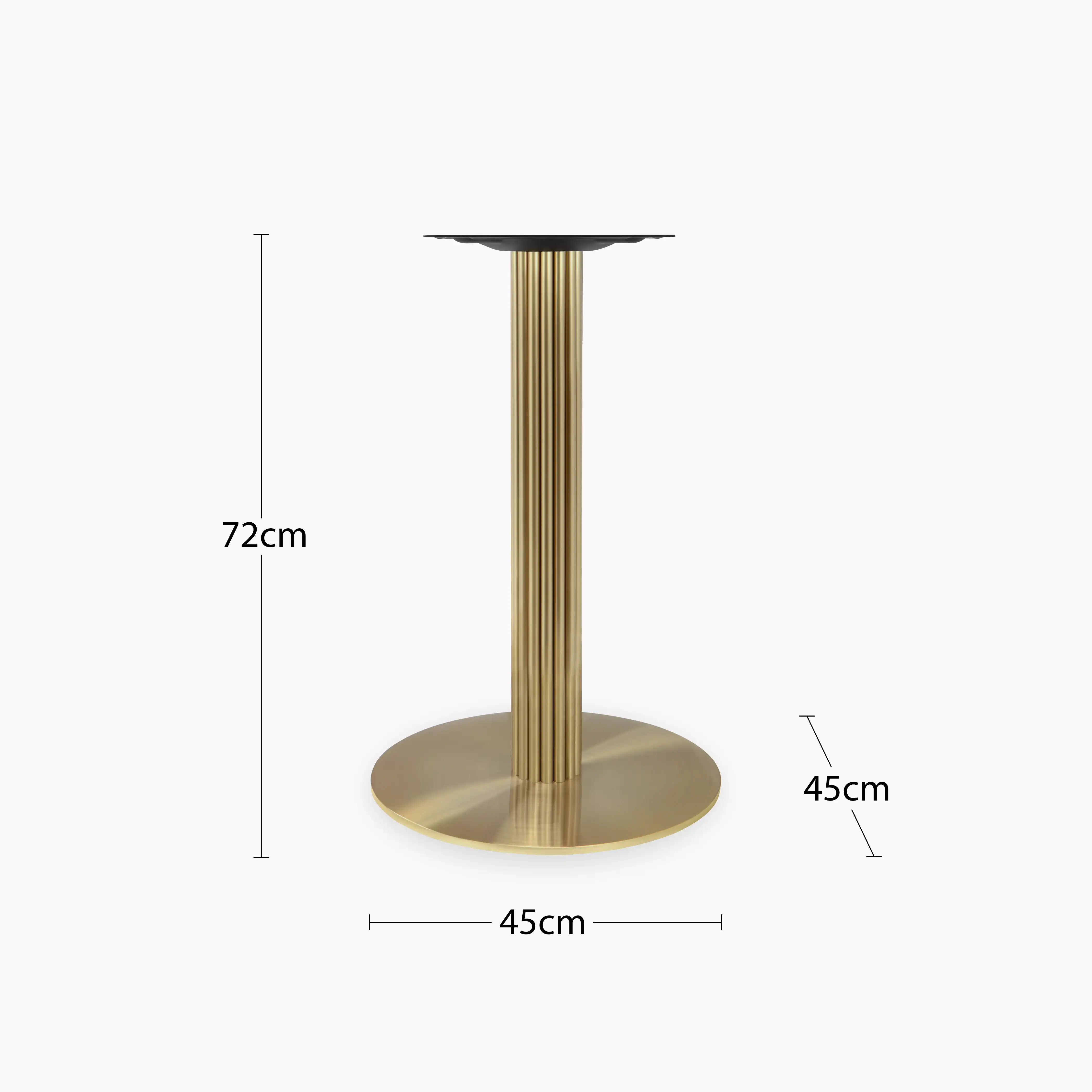 Rafferty Cafe Table Base | Brass - Image 4