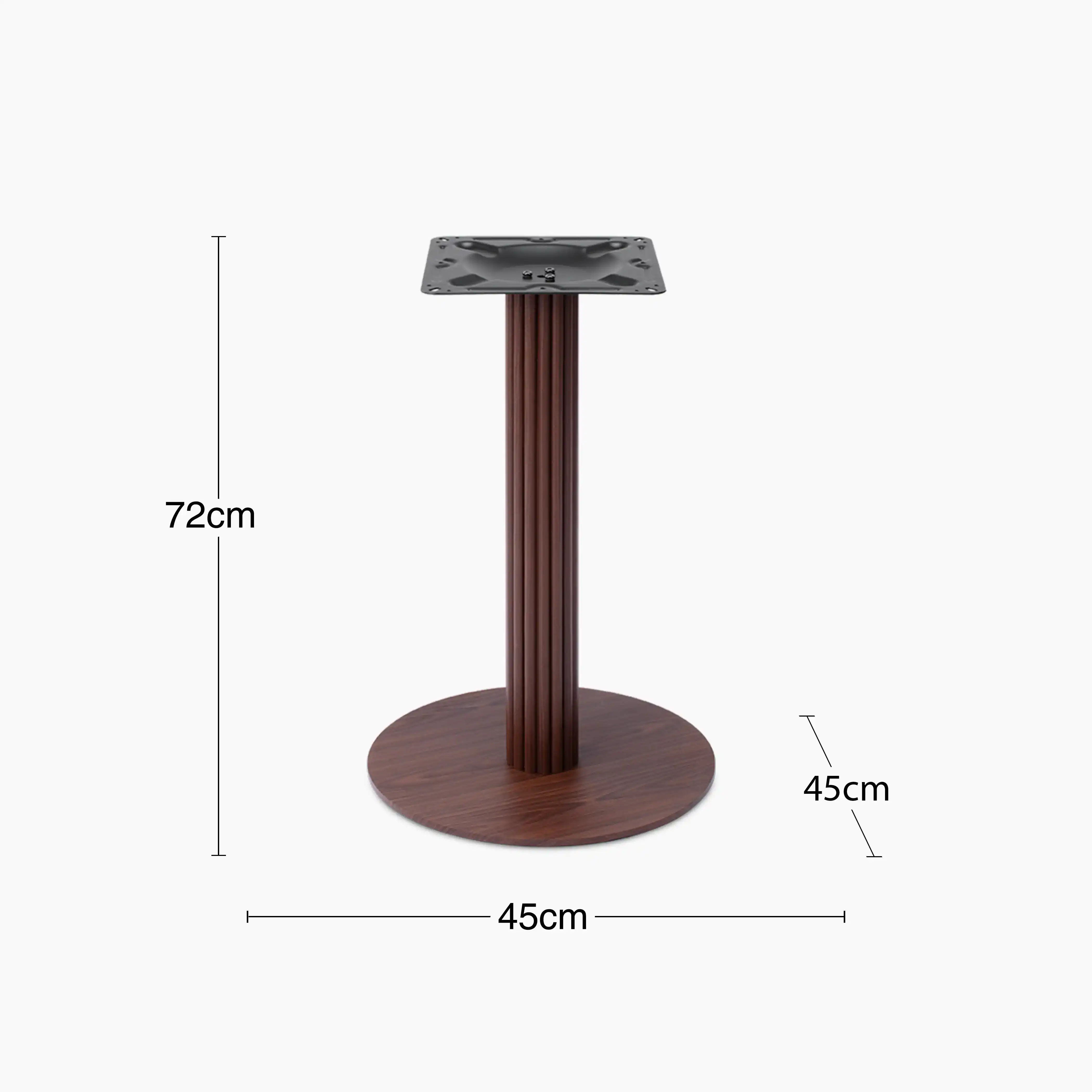 Rafferty Cafe Table Base | Walnut - Image 4