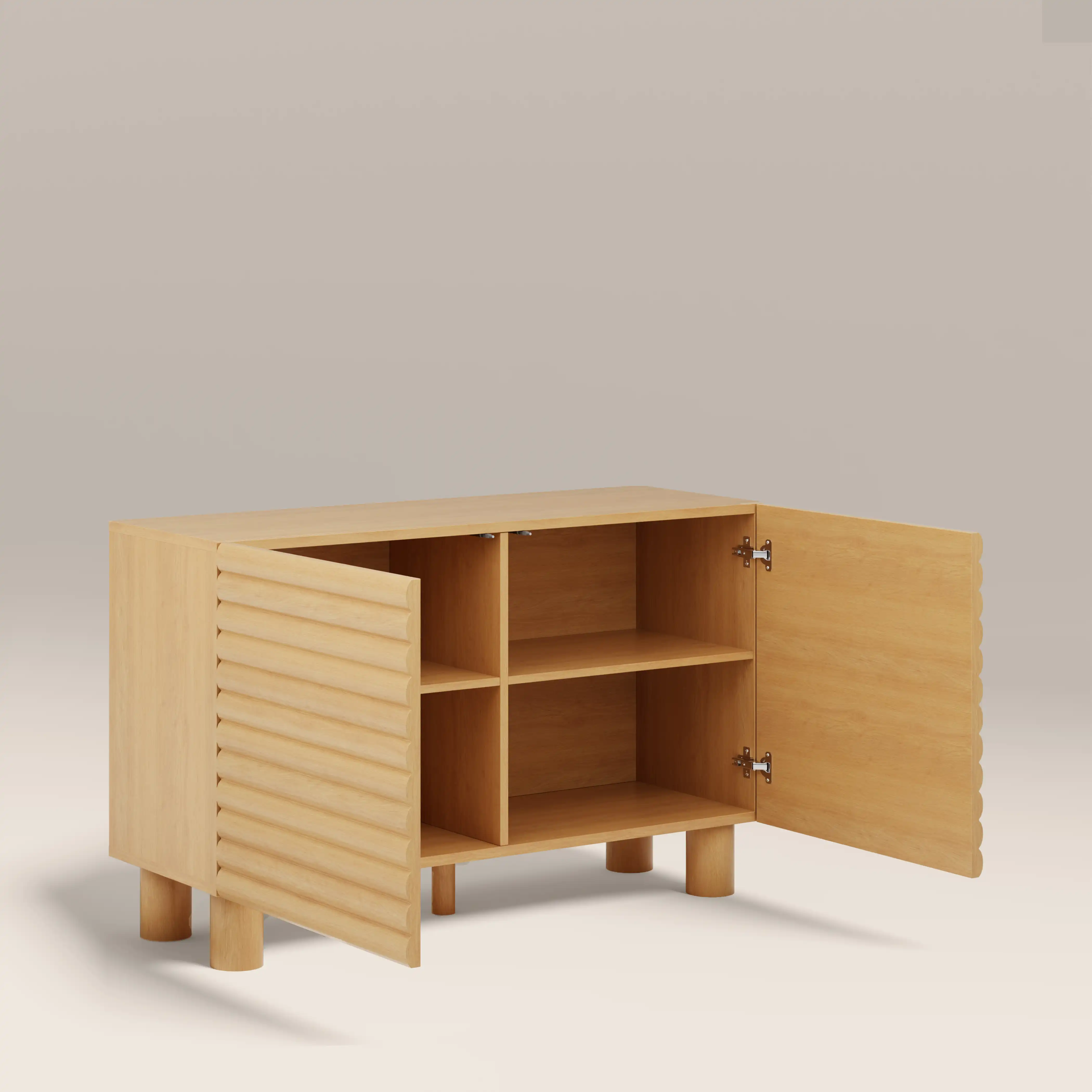 Raphael 2 Door Wooden Sideboard | Oak - Image 5