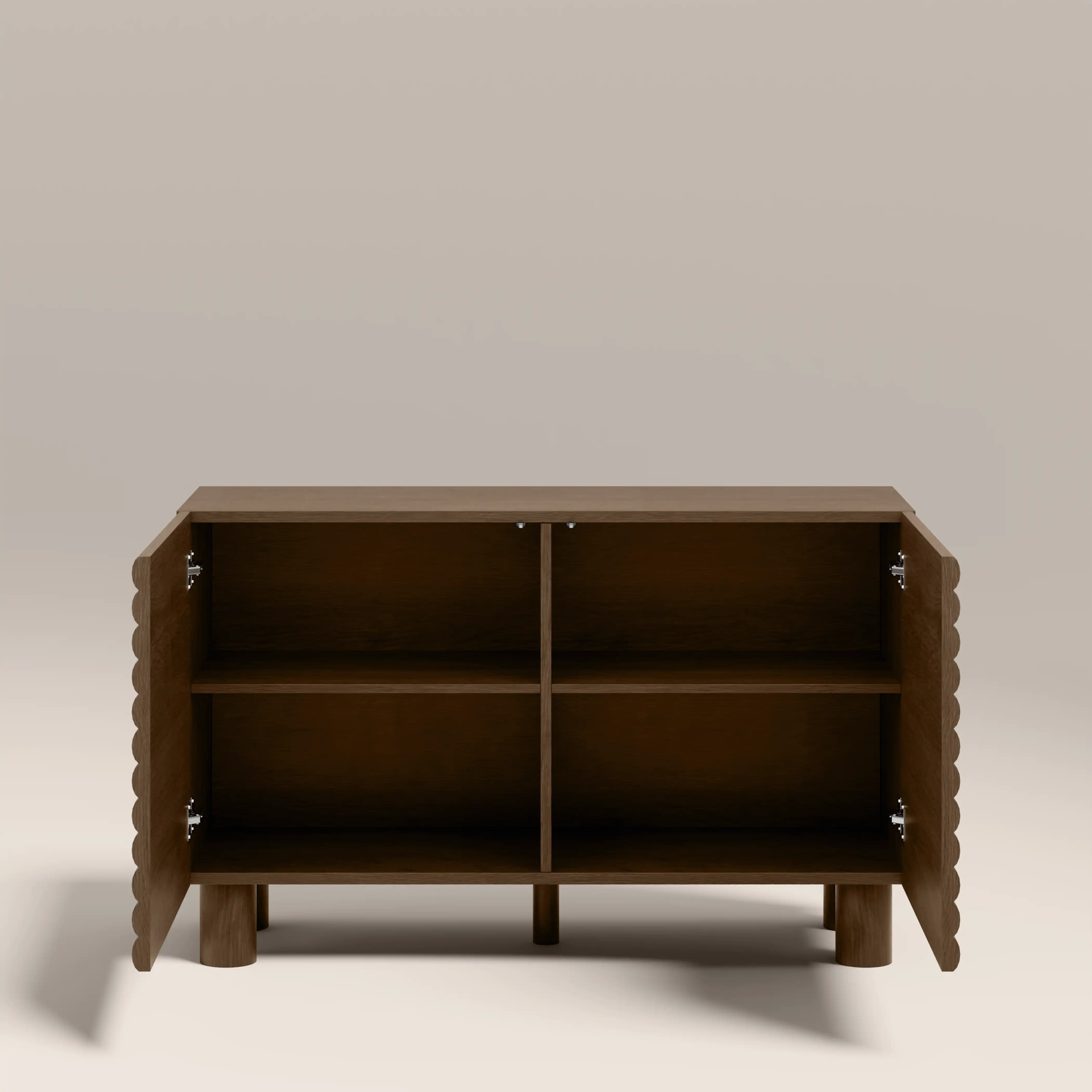 Raphael 2 Door Wooden Sideboard | Walnut - Image 4